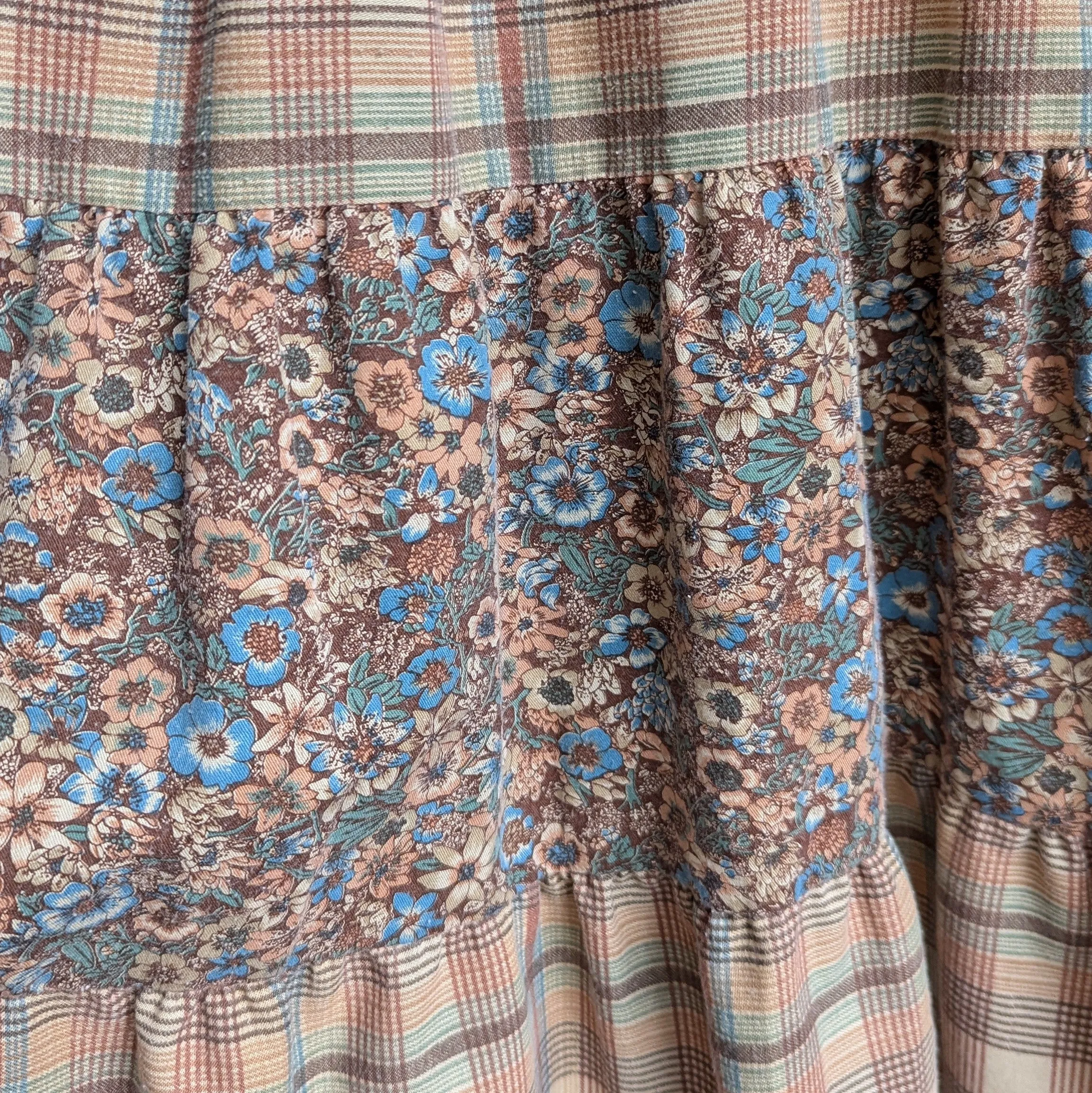 70s/80s Vintage Poly/Cotton Midi Dress