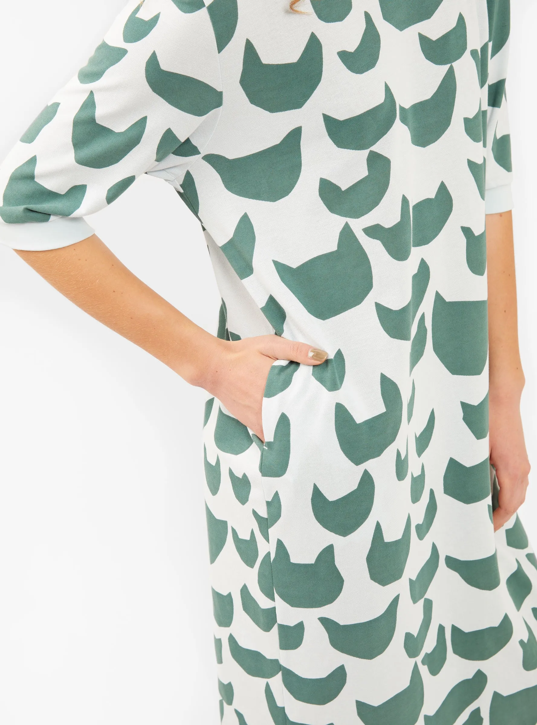 Anone Anone Dress Pale Blue & Green