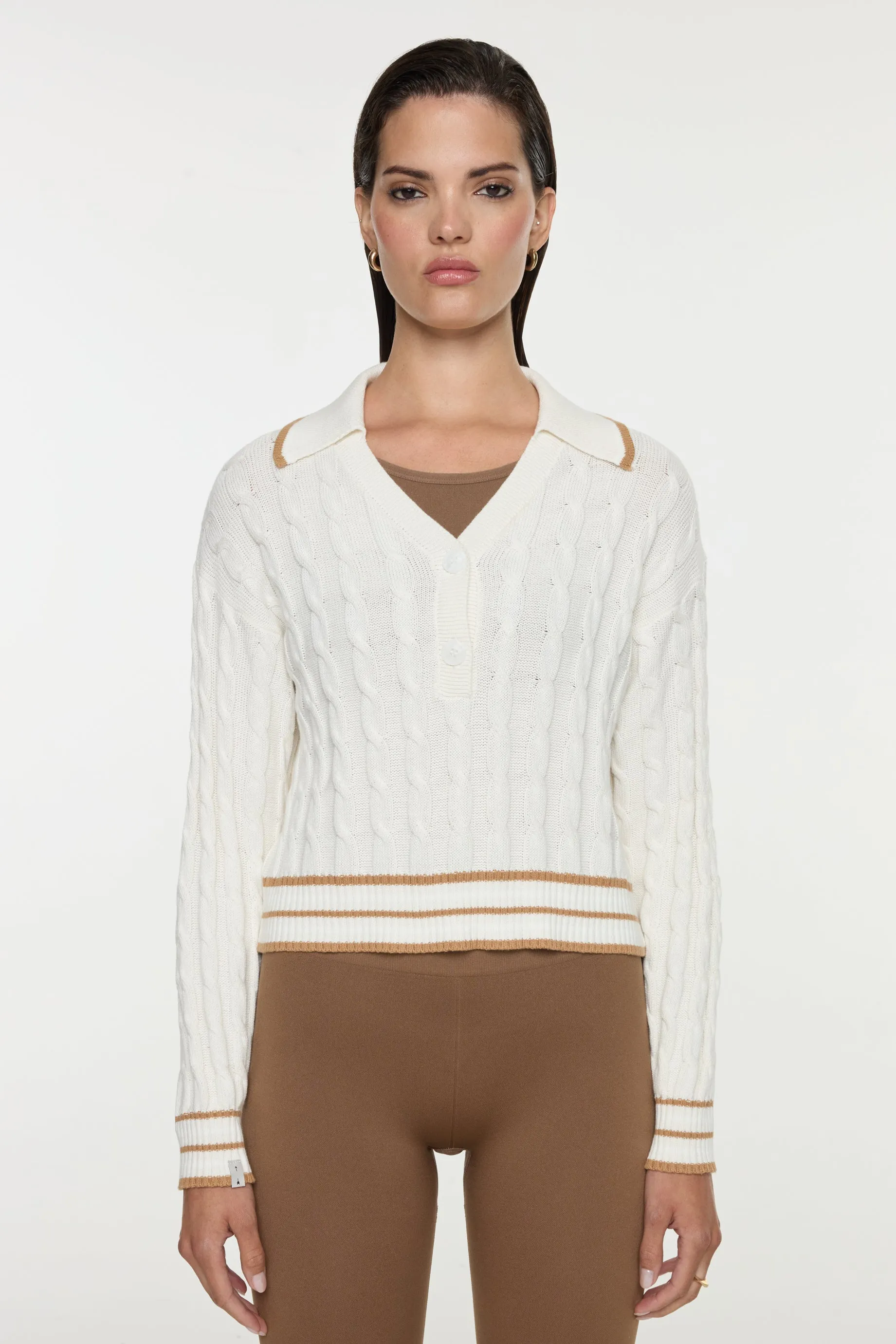 Athena Knit Top - Natural