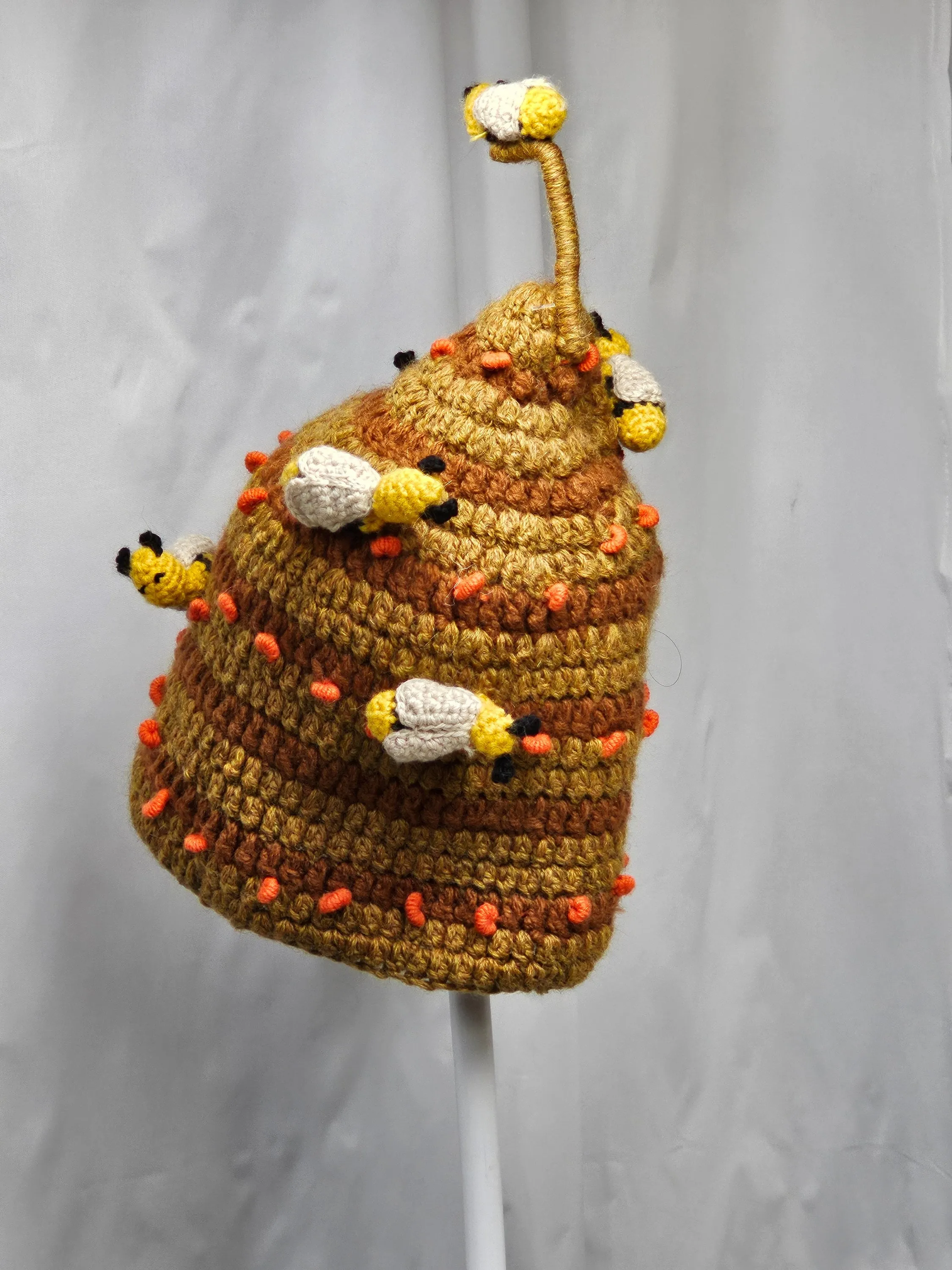 Beehive Knit Novelty Crazy Ski Snowboard Hat Adult Unisex Unique Gift