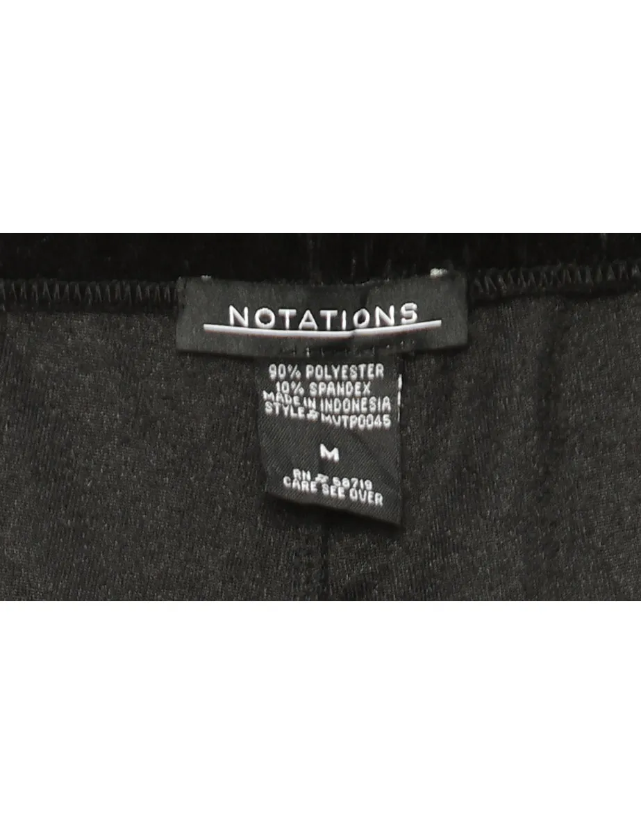 Black Notations Trousers - W32 L33