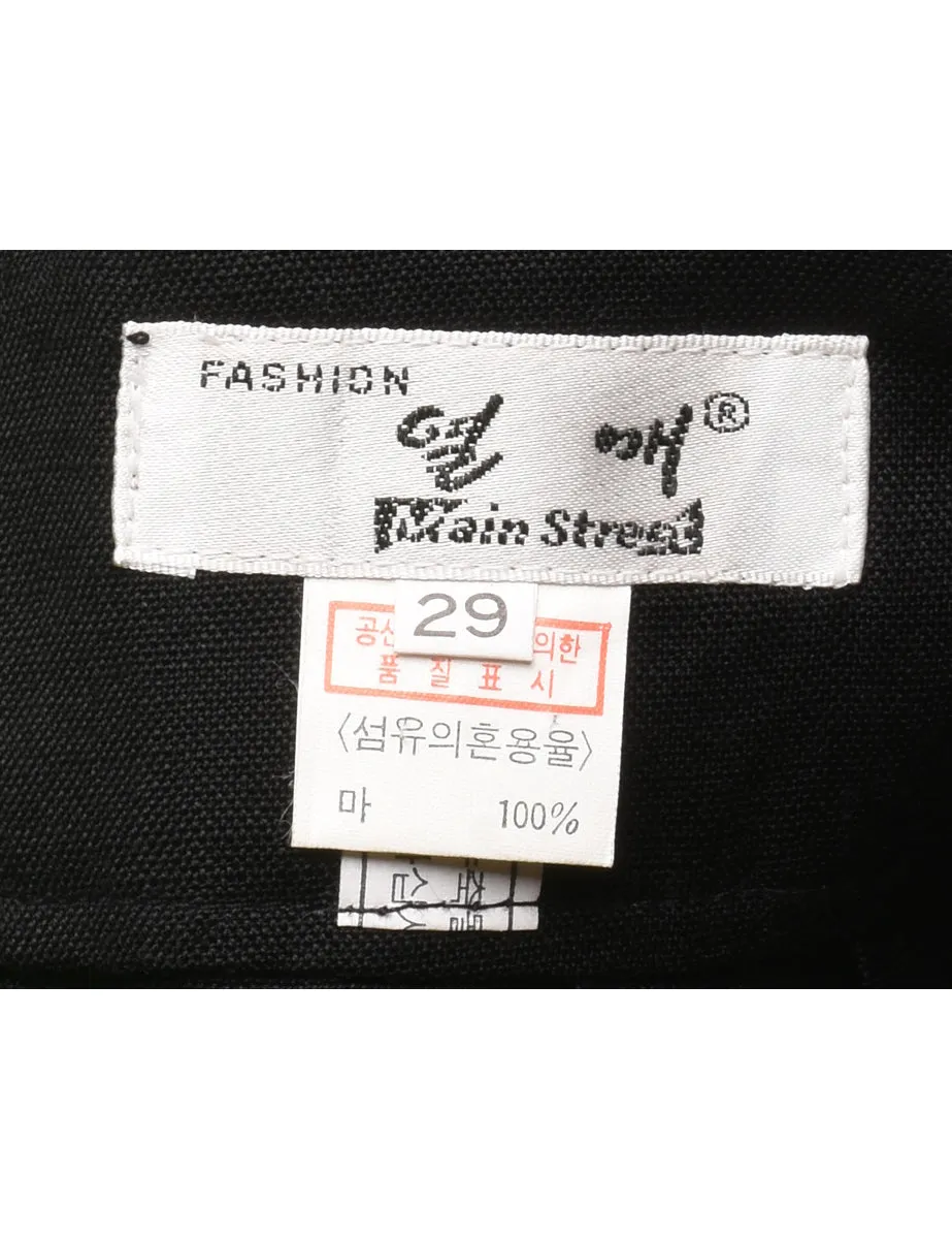 Black Tapered Trousers - W26 L26