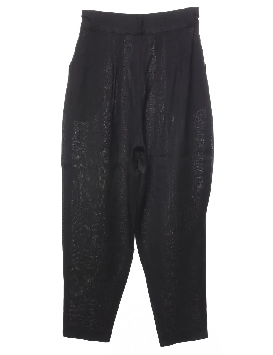 Black Tapered Trousers - W26 L26