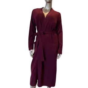 Cashmere Dressing Gown in Mulberry