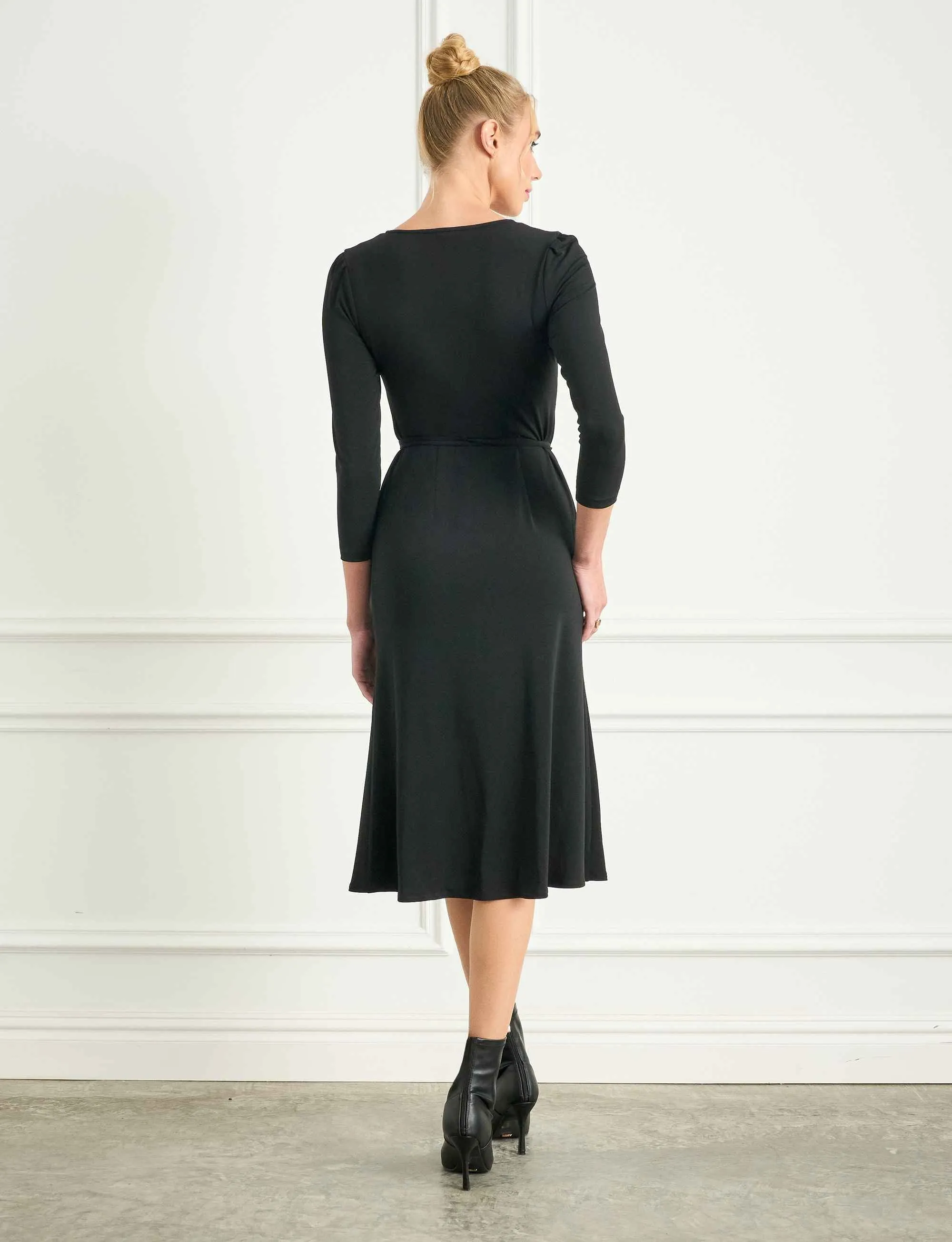 Claudia 'LBD' Sheath Dress with Teardrop Cutout