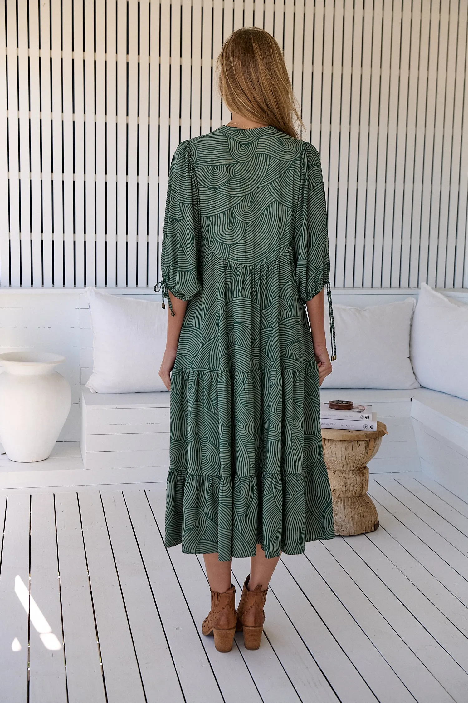 Cybele Midi Dress - Green