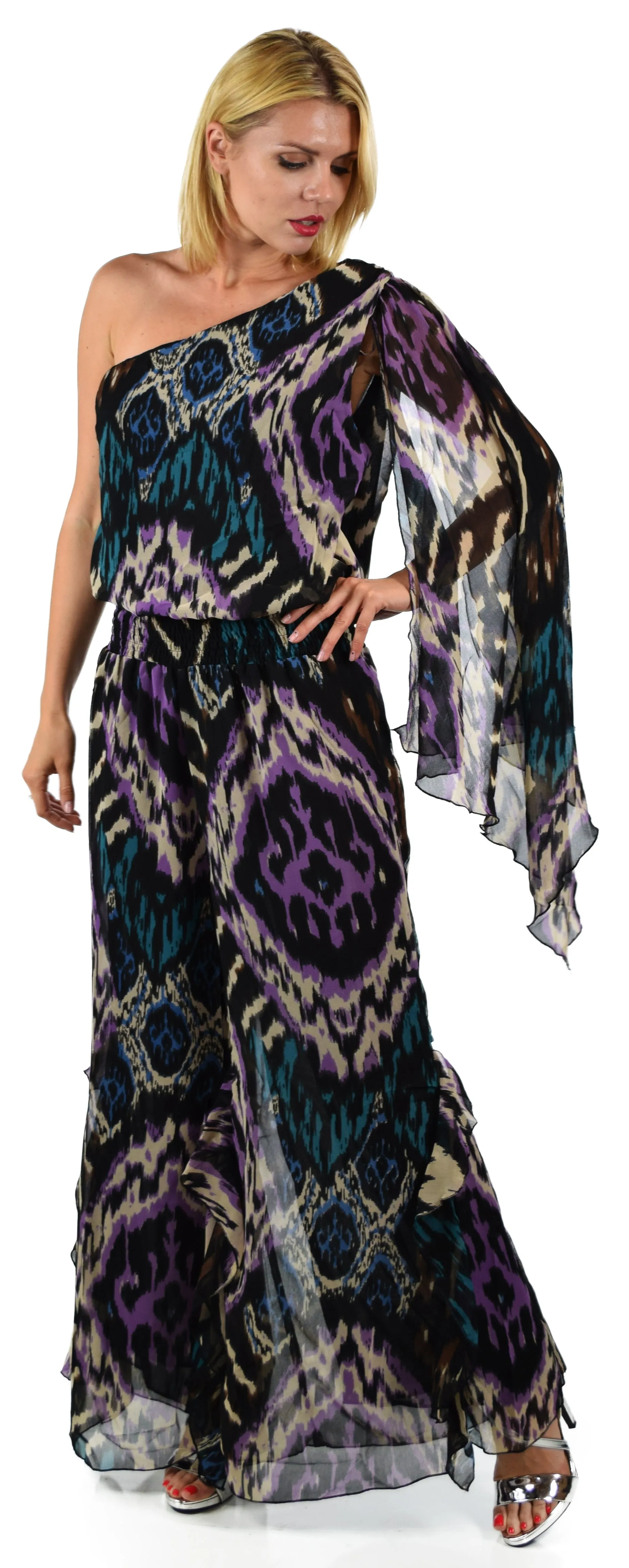 Dare2bstylish One shoulder, Wild and Sensous , Women Jumpsuit, Women Romper, Wide leg jumpsuit, One Shoulder Jumpsuit, Designer Jumpsuit.