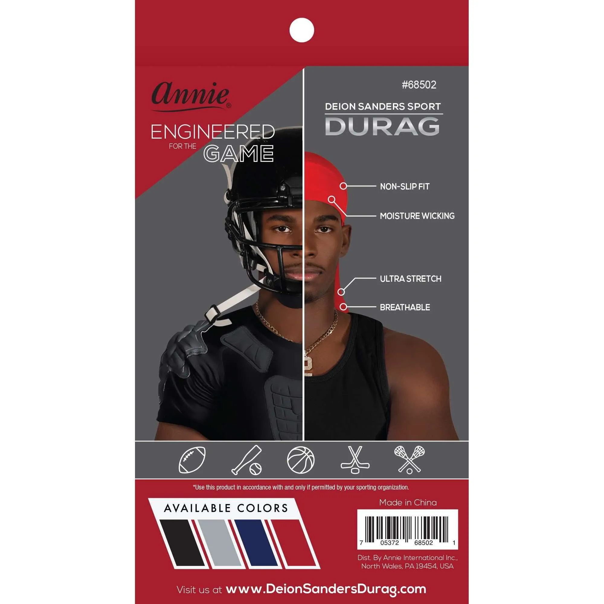 Deion Sanders Sport Durag Red