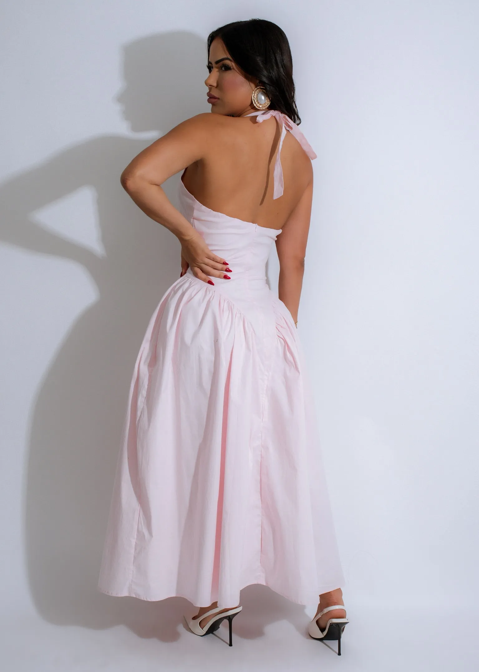 Desert Breeze Midi Dress Pink