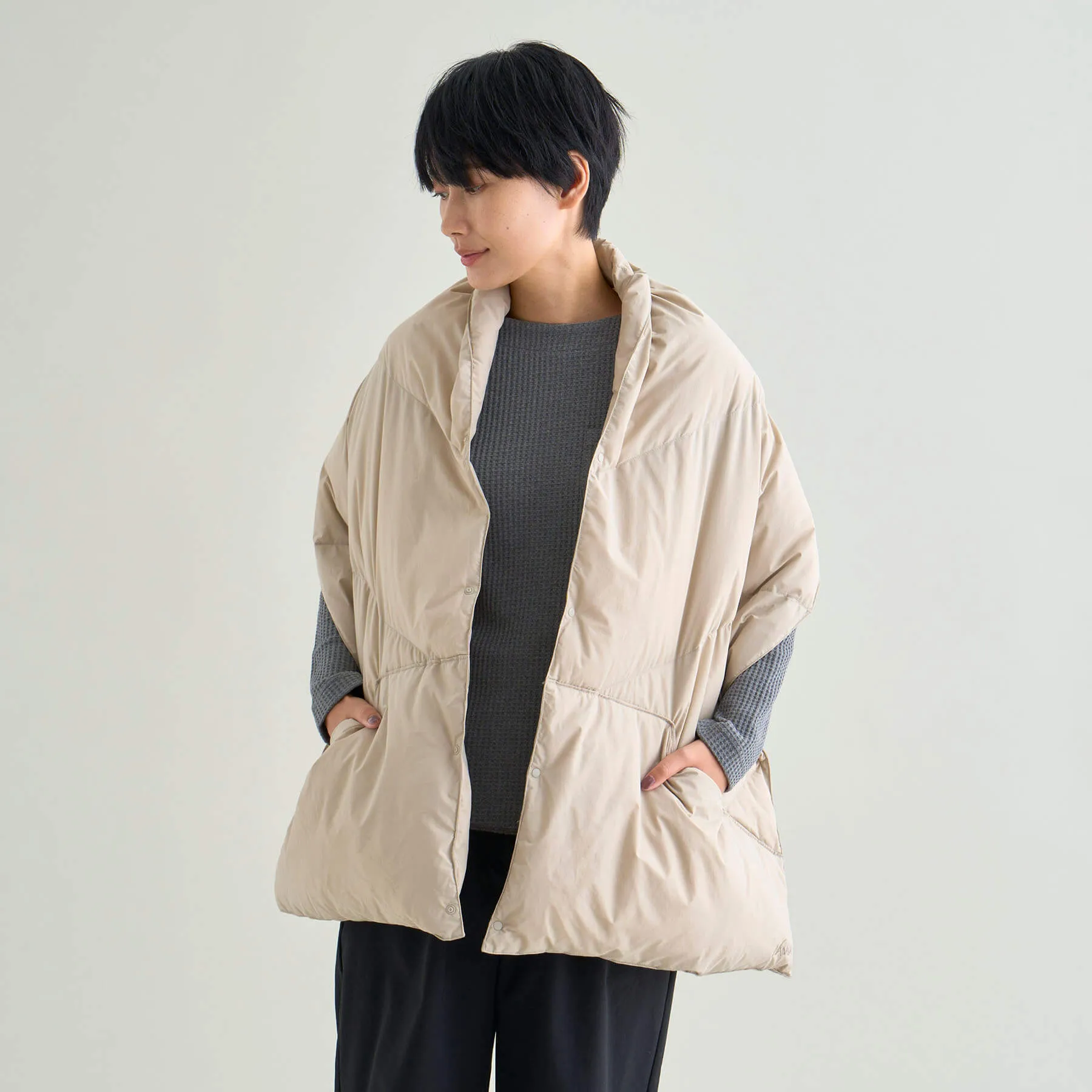 DOWN PONCHO MUFFLER(WOMEN)