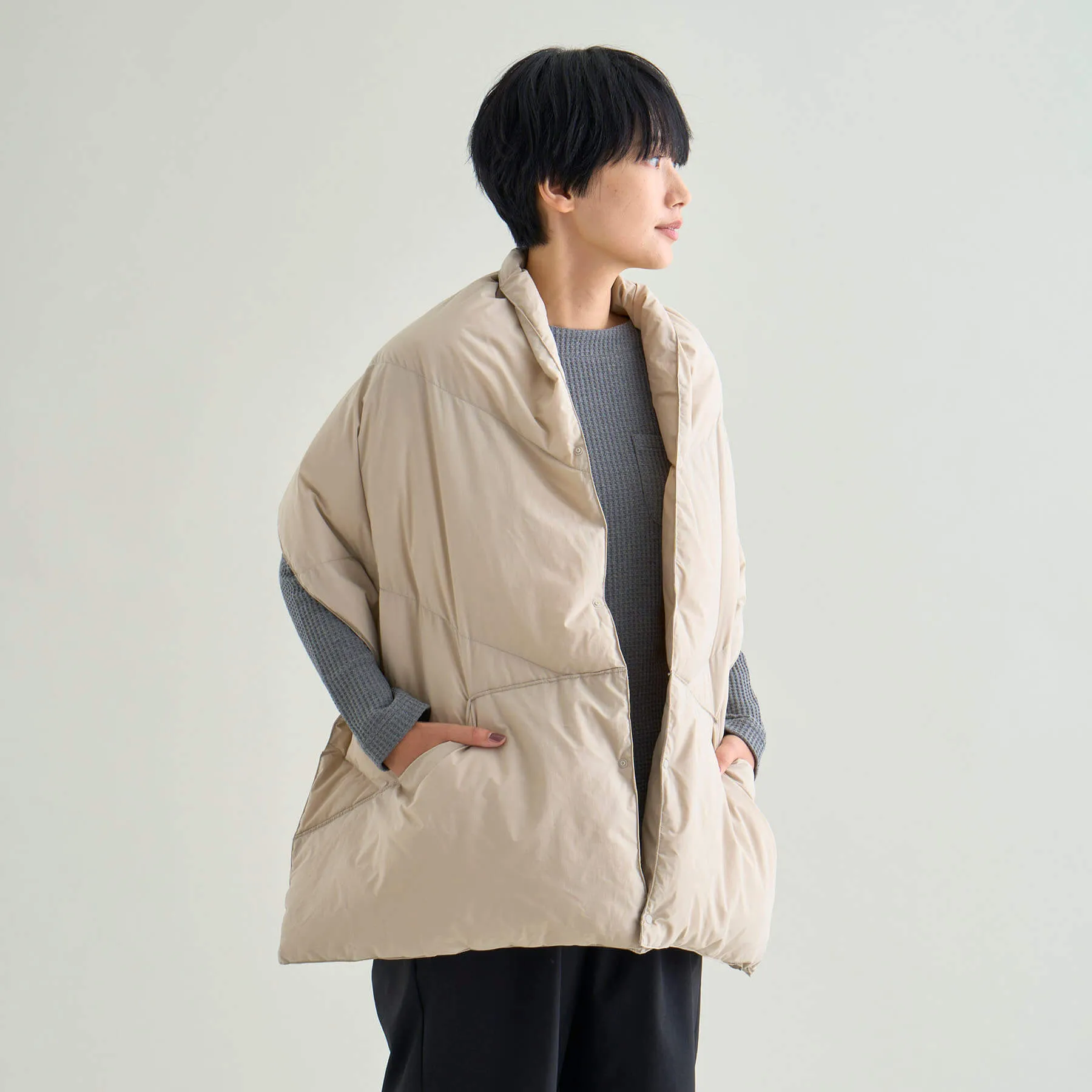 DOWN PONCHO MUFFLER(WOMEN)