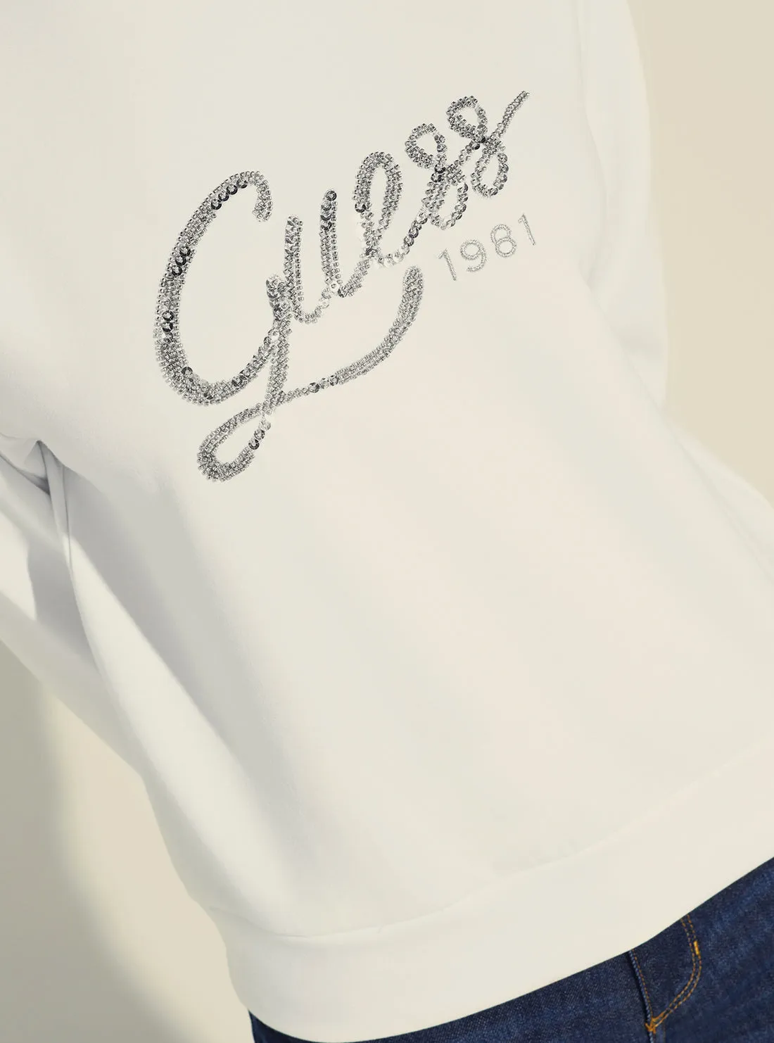Eco White Afrah Logo Jumper