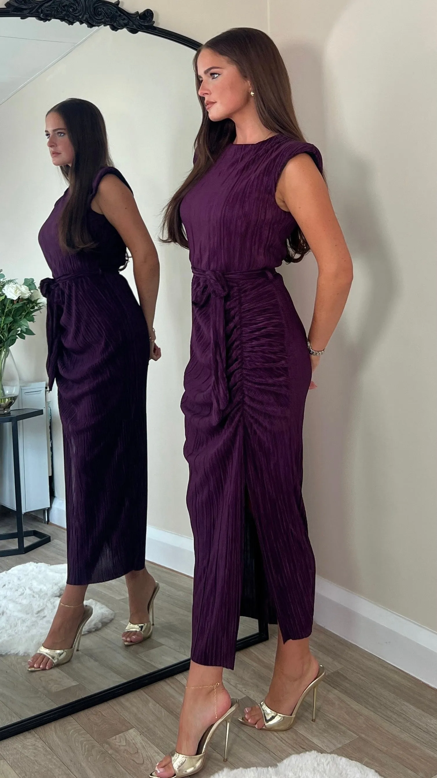 Elena Purple Dress