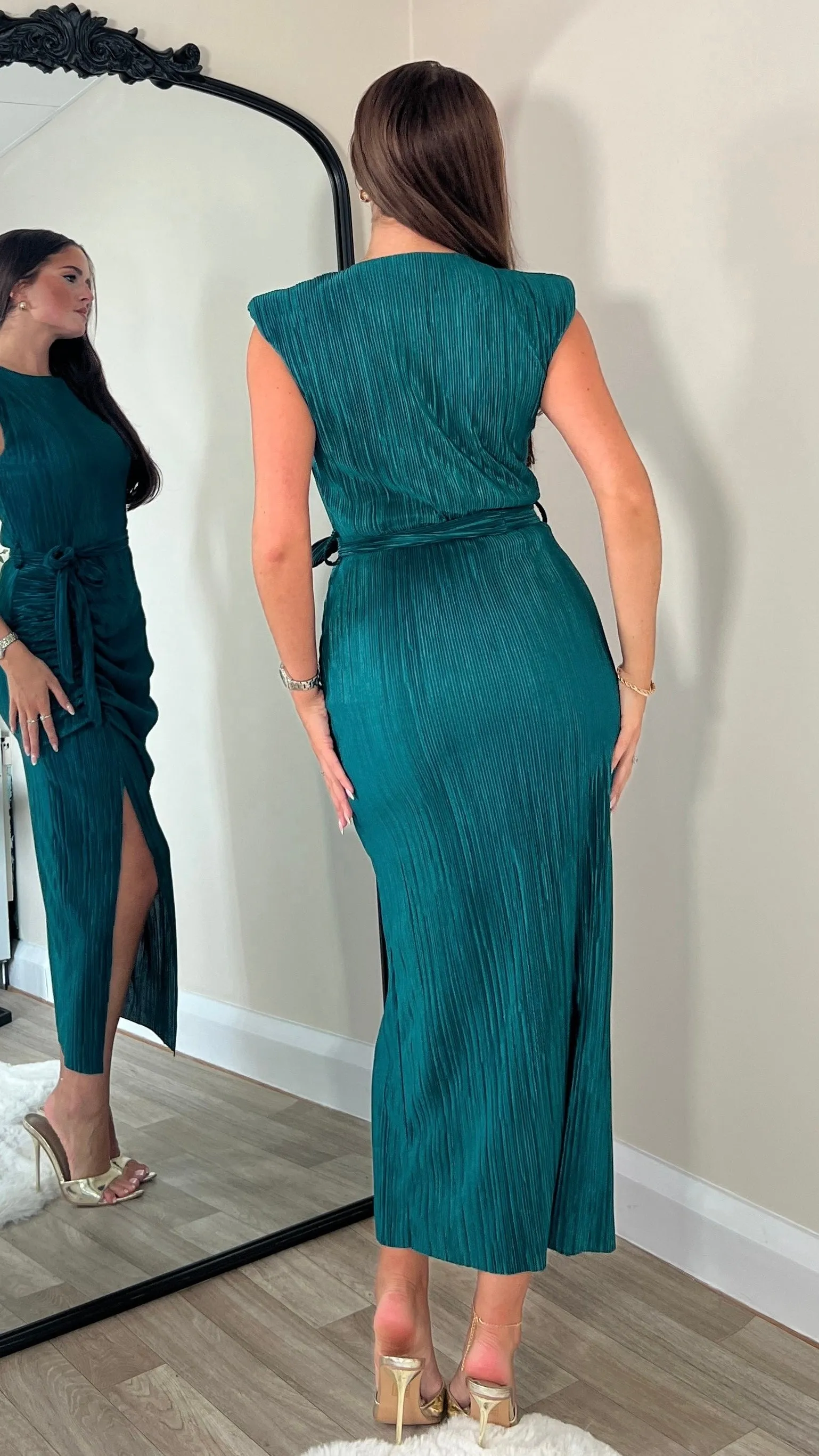 Elena Teal Dress