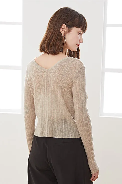 Fangyan | Asymmetrical Knit Top
