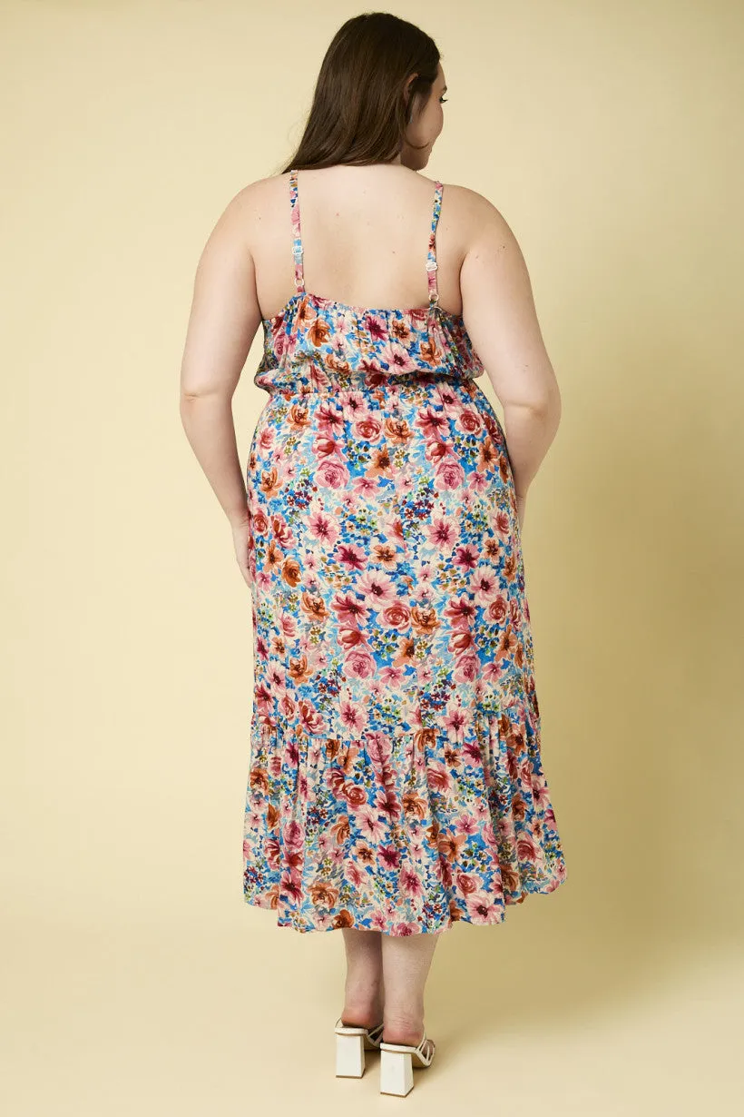 Floral Print Midi Dress