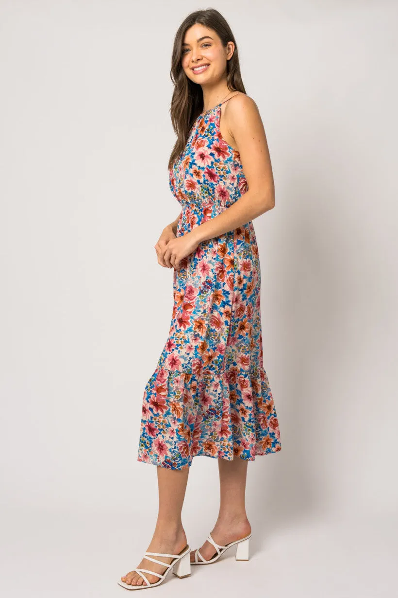 Floral Print Midi Dress