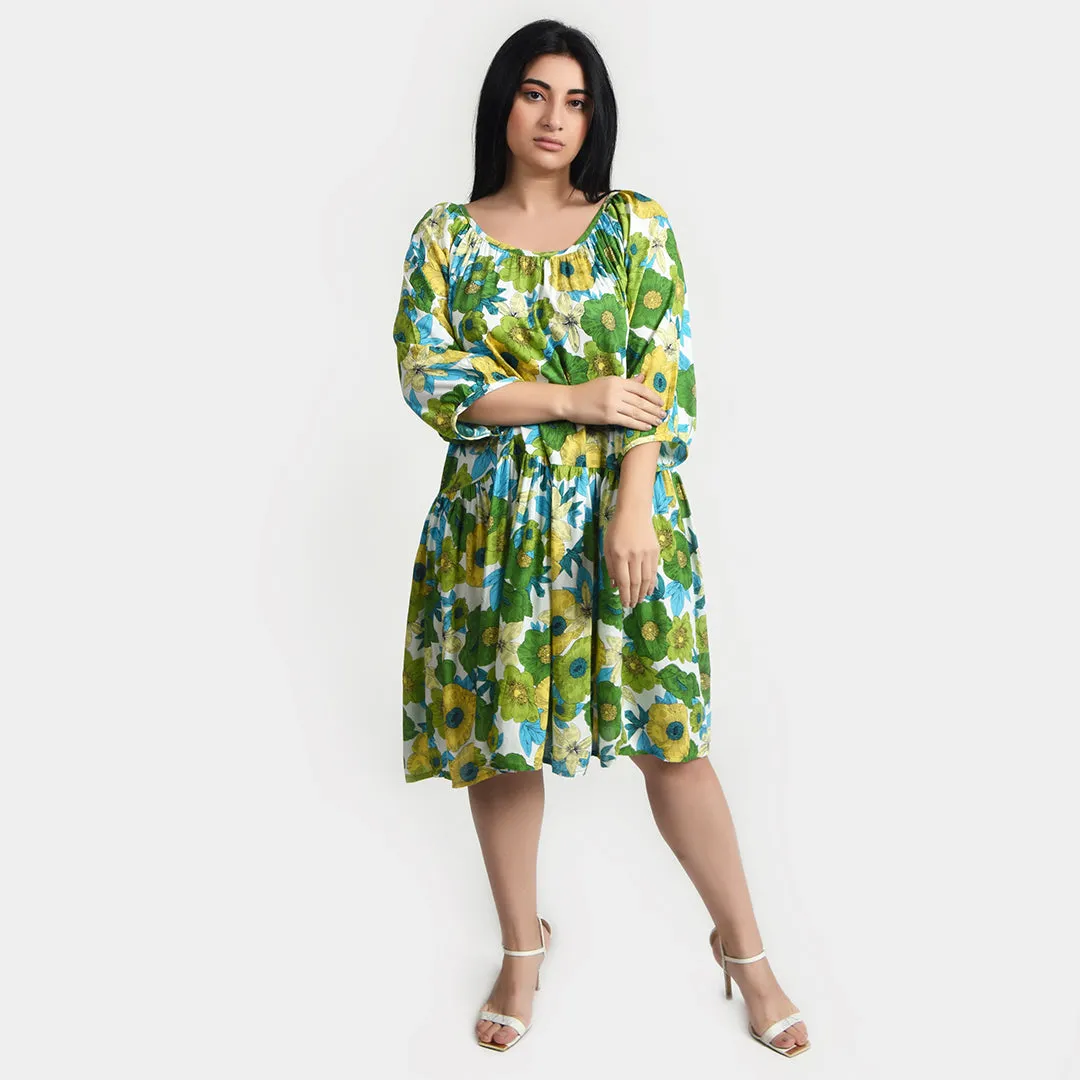 Gathered Dress Size 12-30 F1