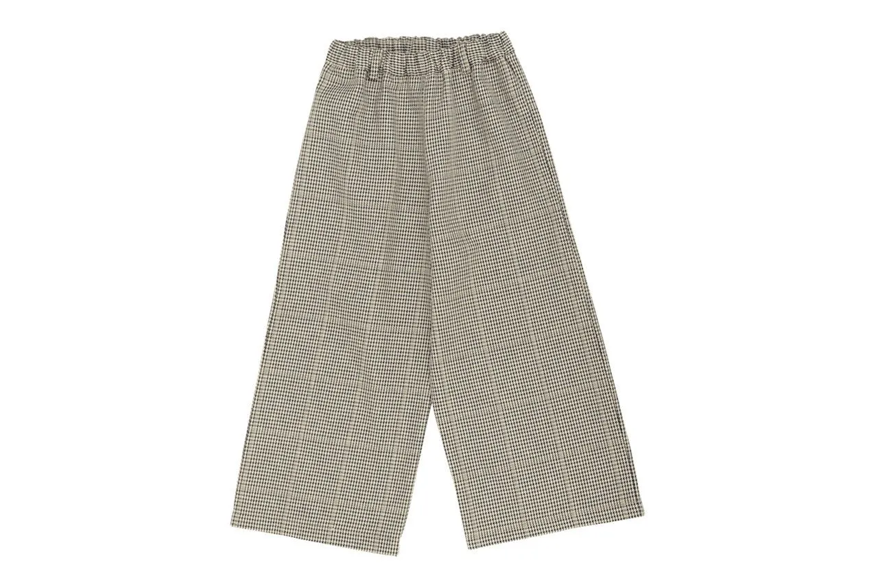 Girl Palazzo Wide Trousers - Checks