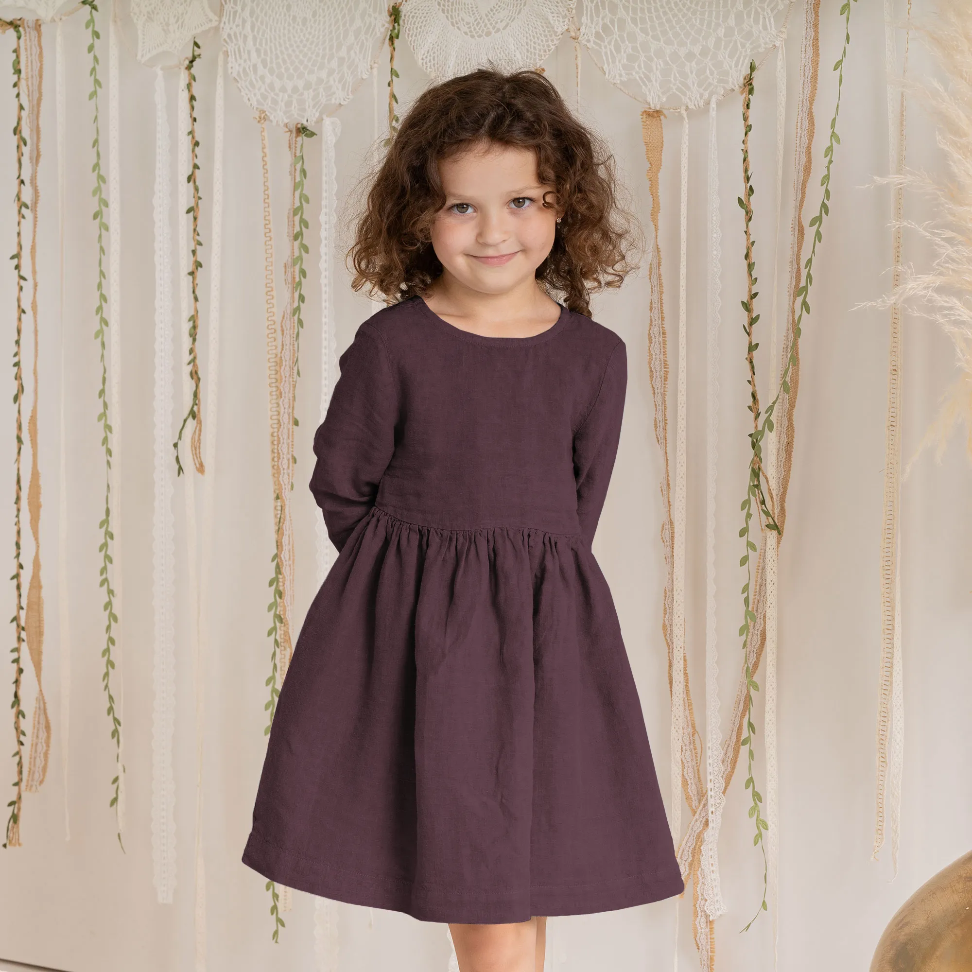 Girls' Linen Dress Lucy