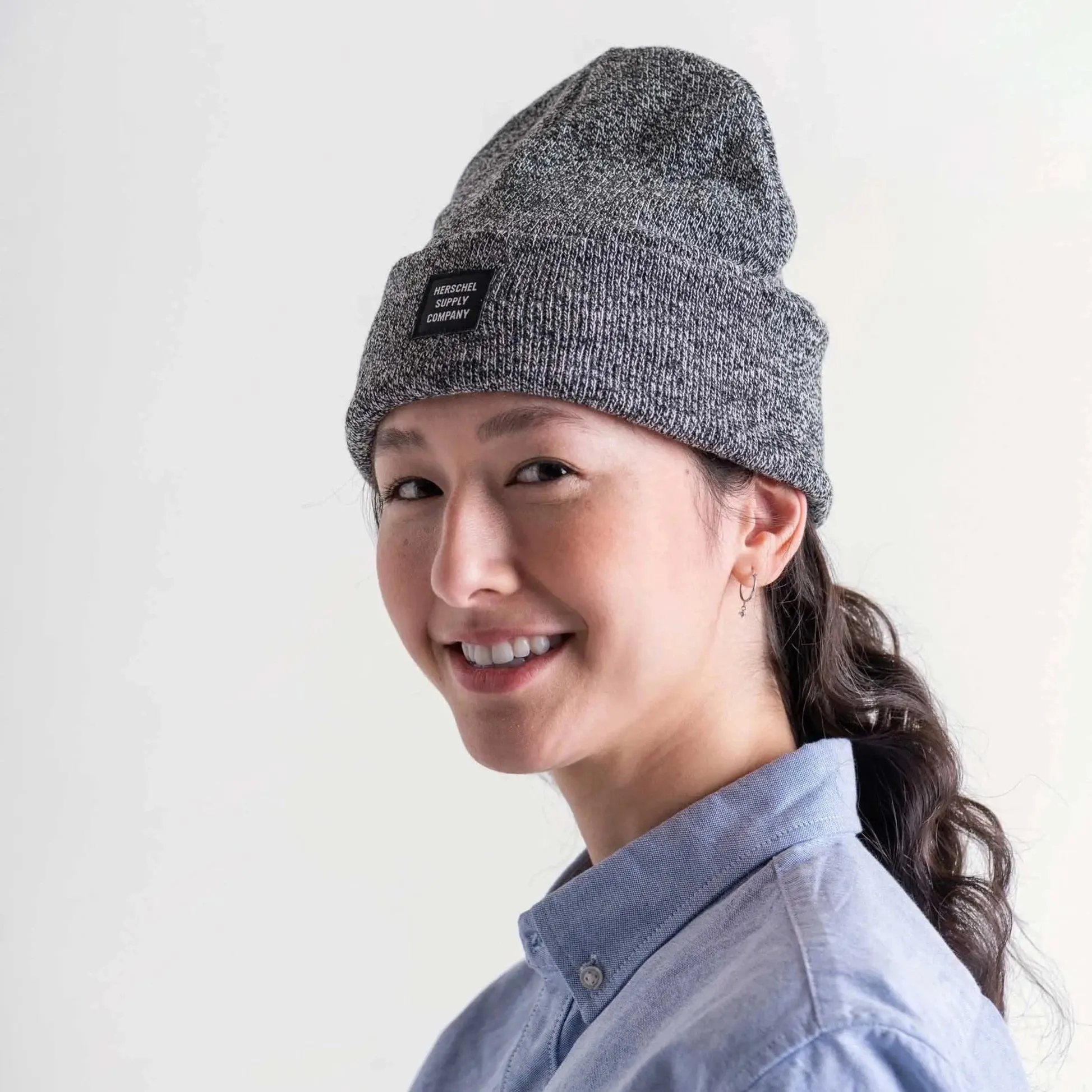 Herschel Abbott Beanie - Heather Black