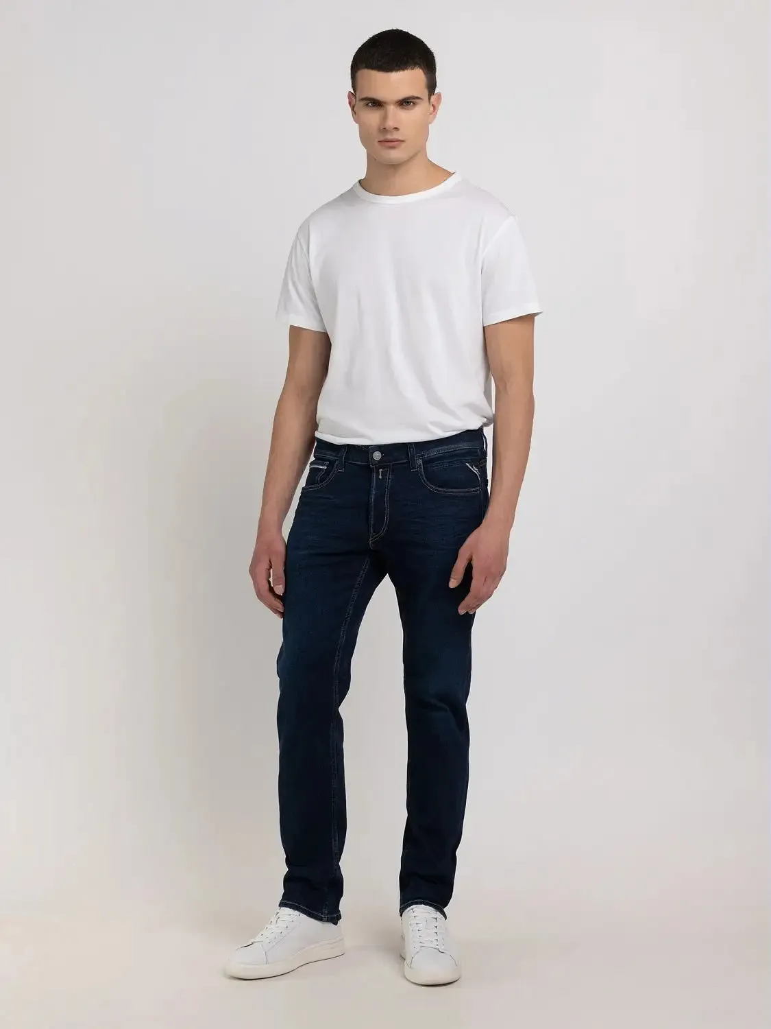 ID24215-Replay Grover Dark Wash Jean