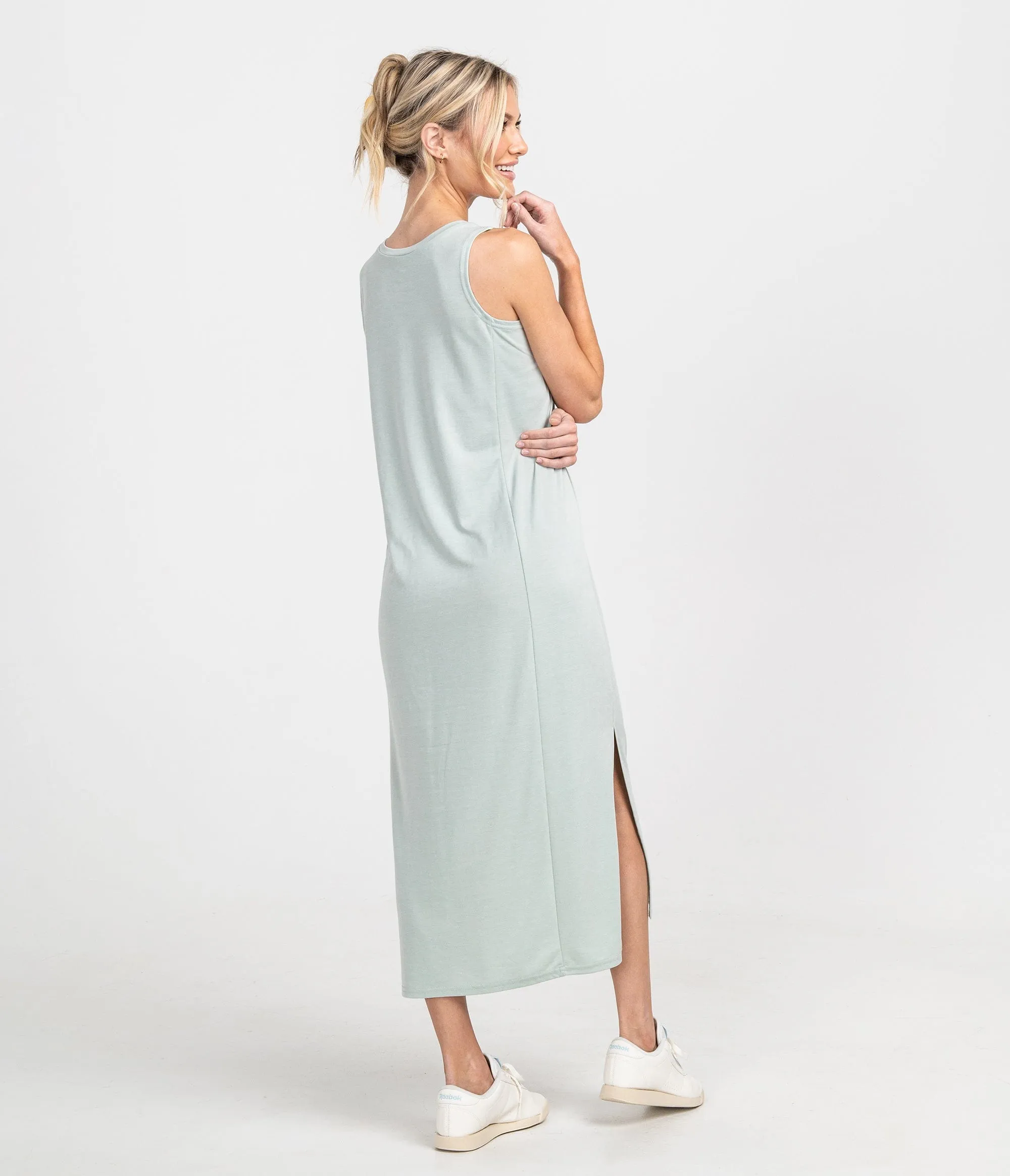 In The Midi Modal Dress - Rainwash