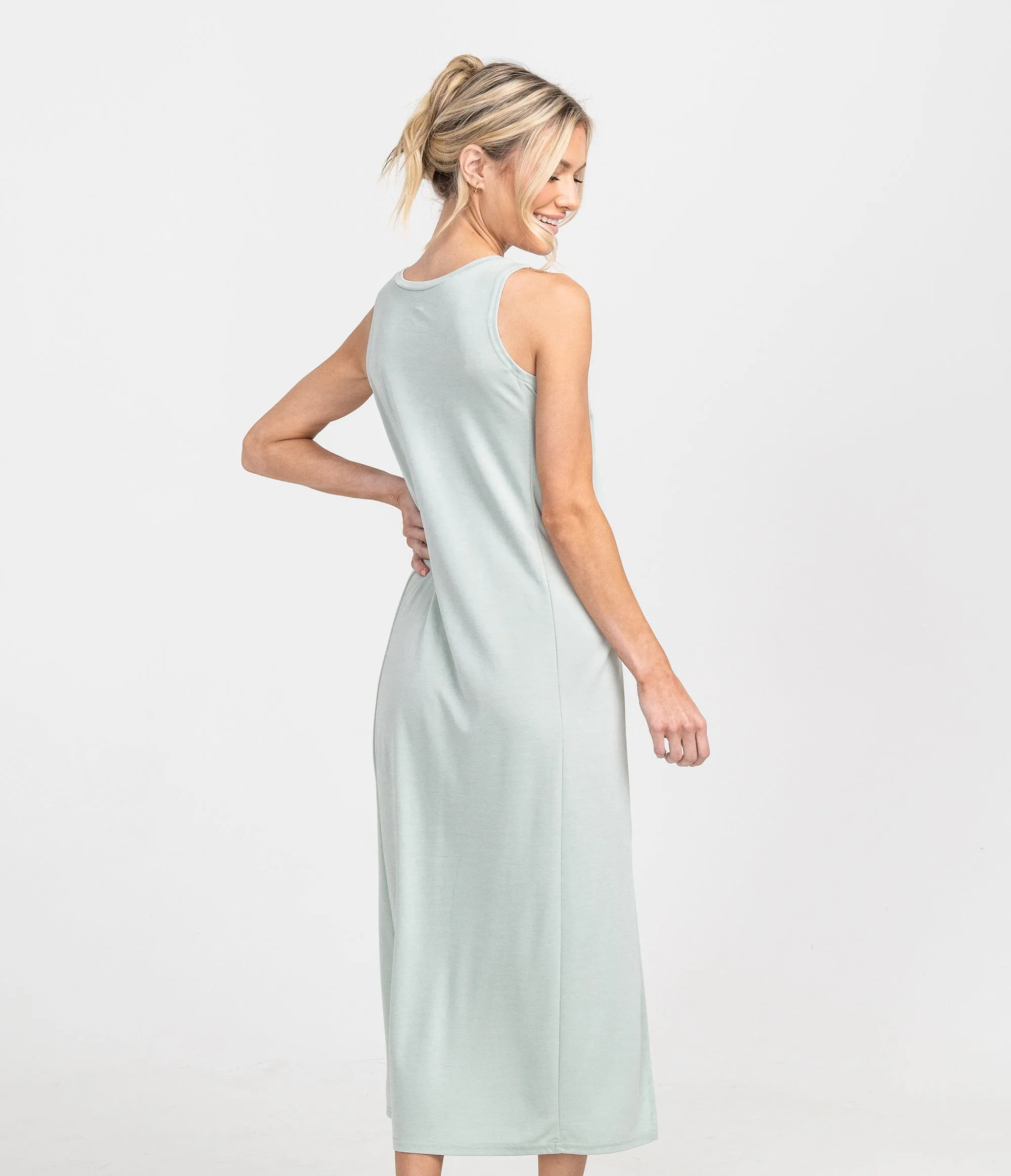 In The Midi Modal Dress - Rainwash