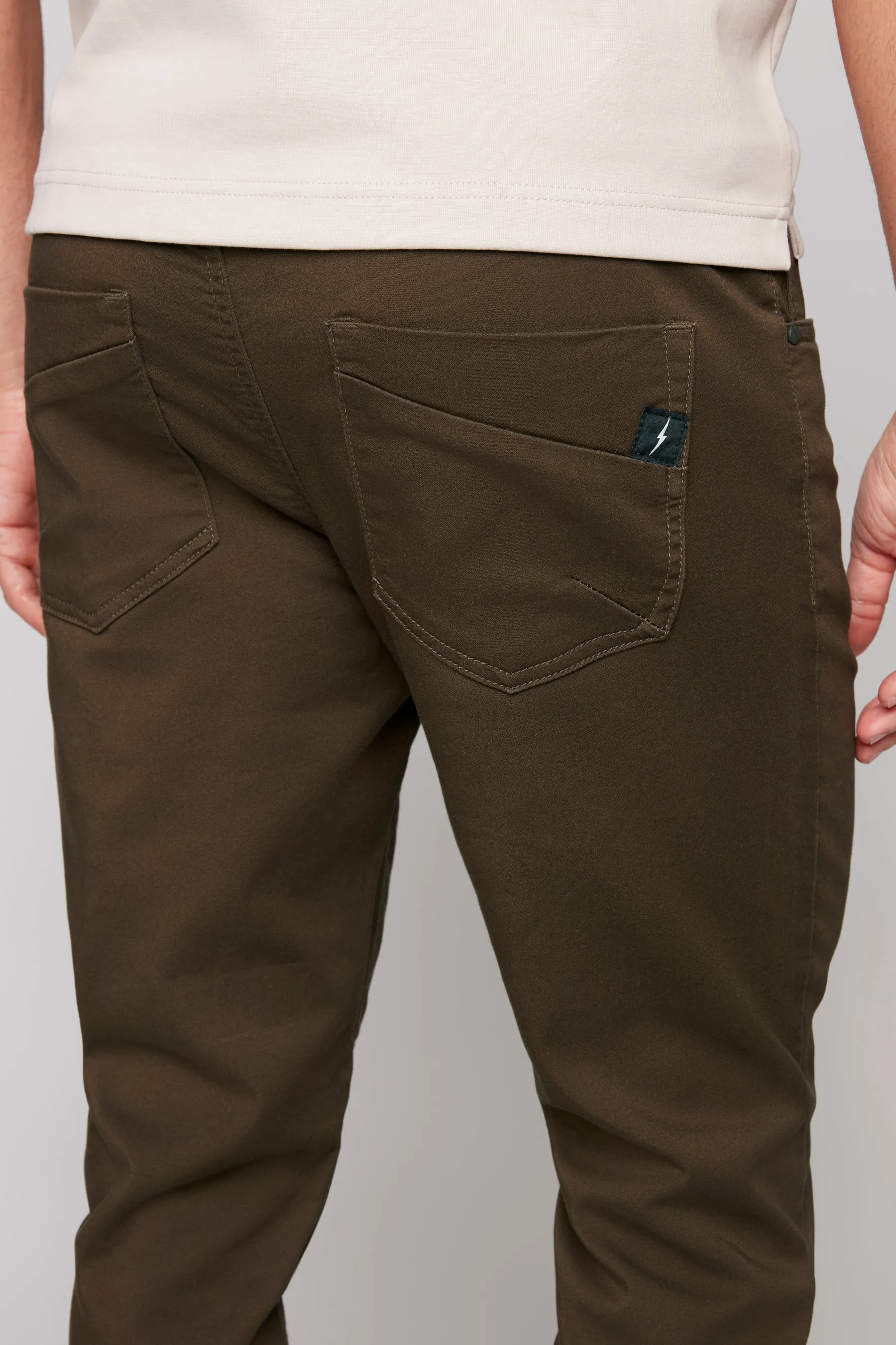 JAGGER - 5 Pocket Soft French Terry Classic Jogger - Dark Olive