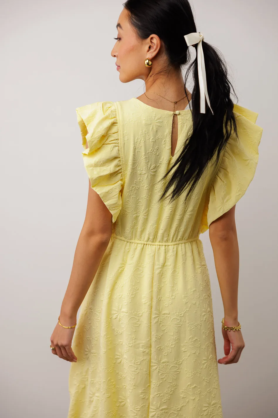 Judy Floral Textured Dress - FINAL SALE