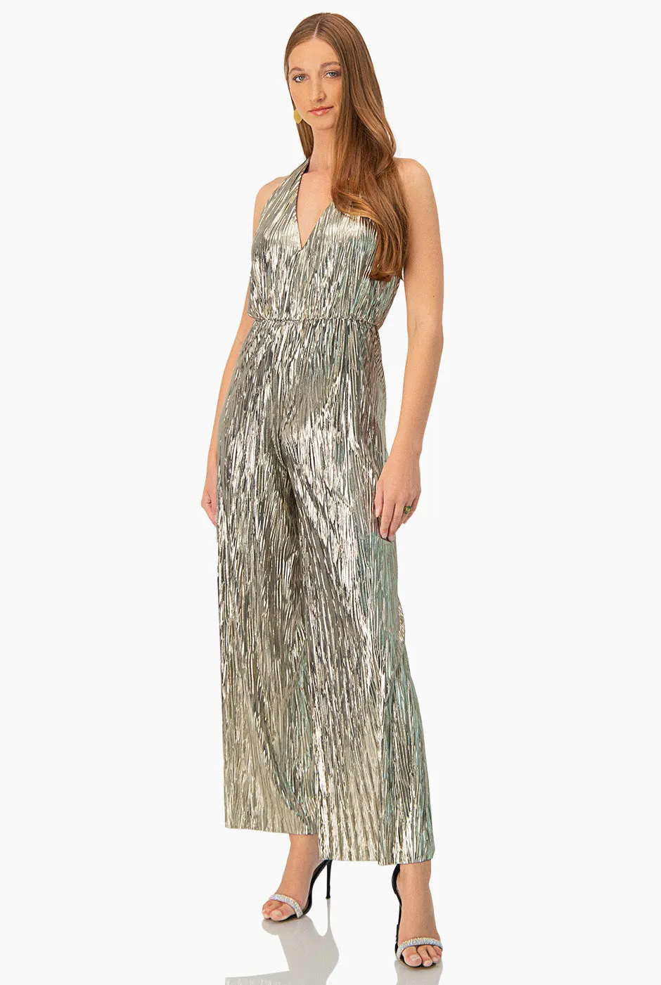 Jumpsuit sin mangas y espalda descubierta