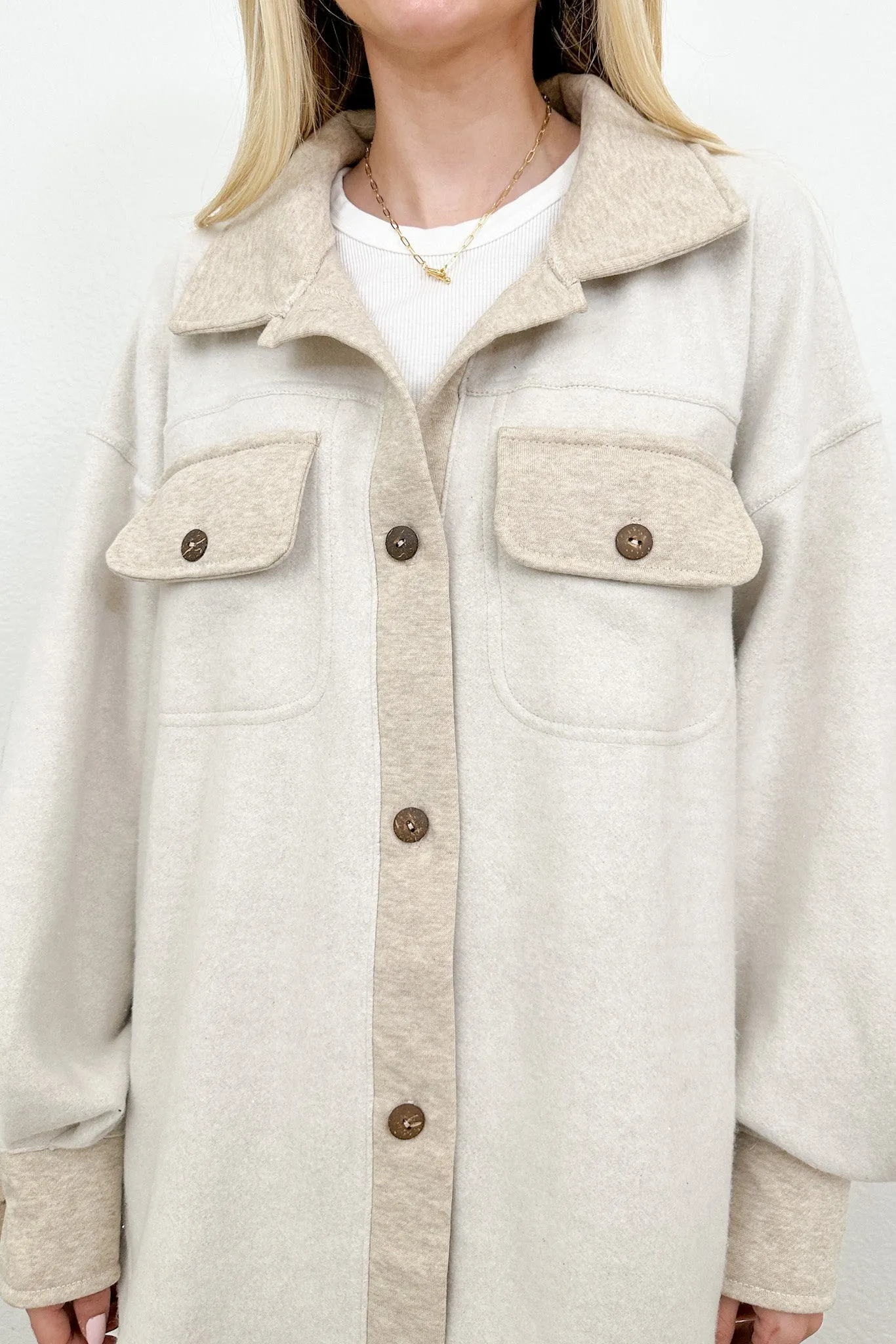 Kenny Oversized Button Down Shacket