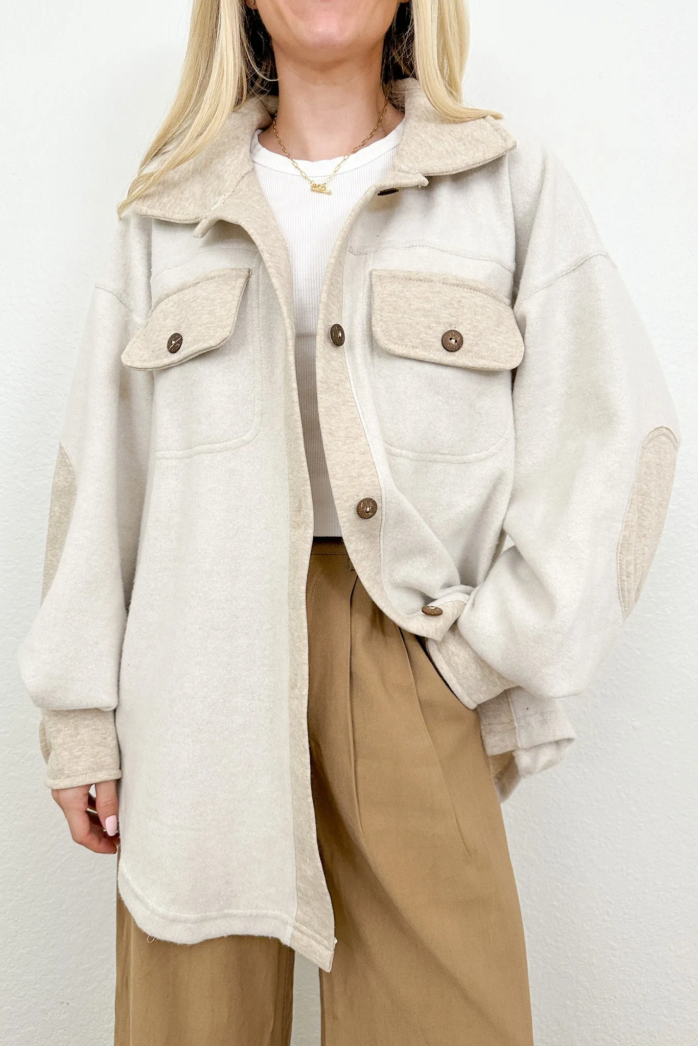 Kenny Oversized Button Down Shacket