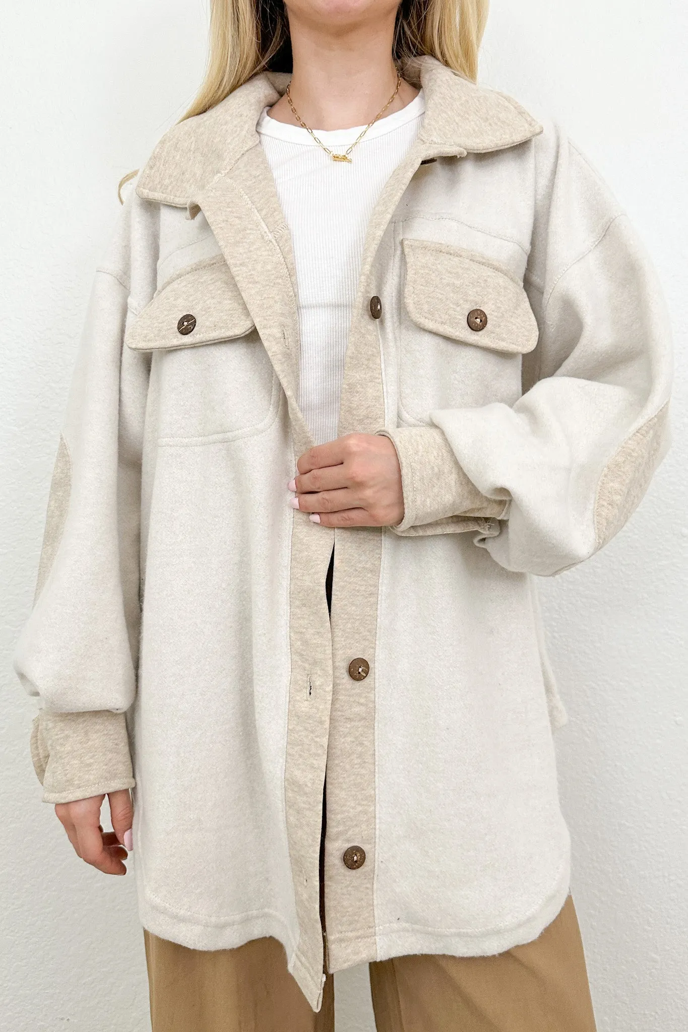 Kenny Oversized Button Down Shacket