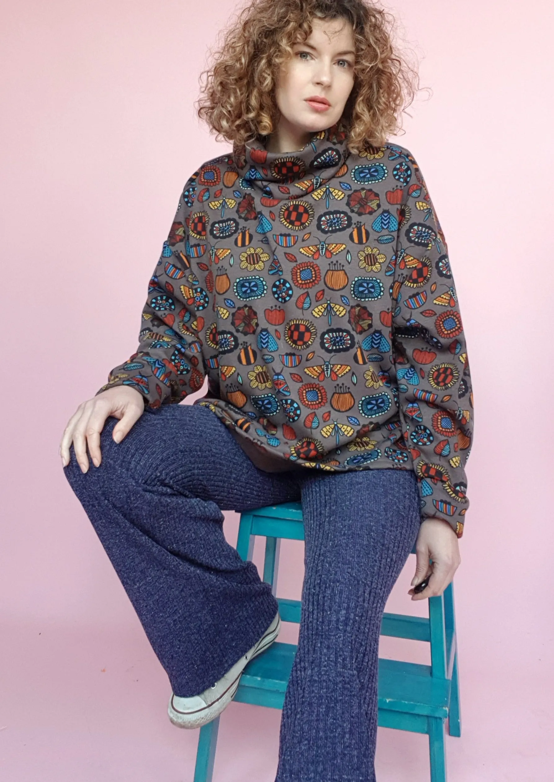 Knitted Trousers in Navy