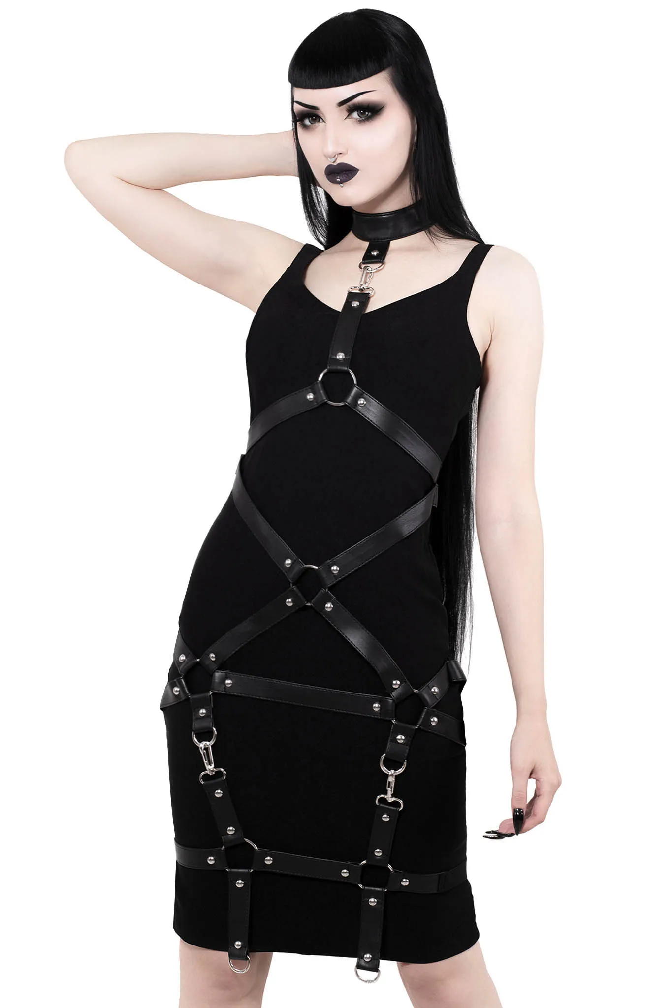 Locked Away Midi Dress [B]