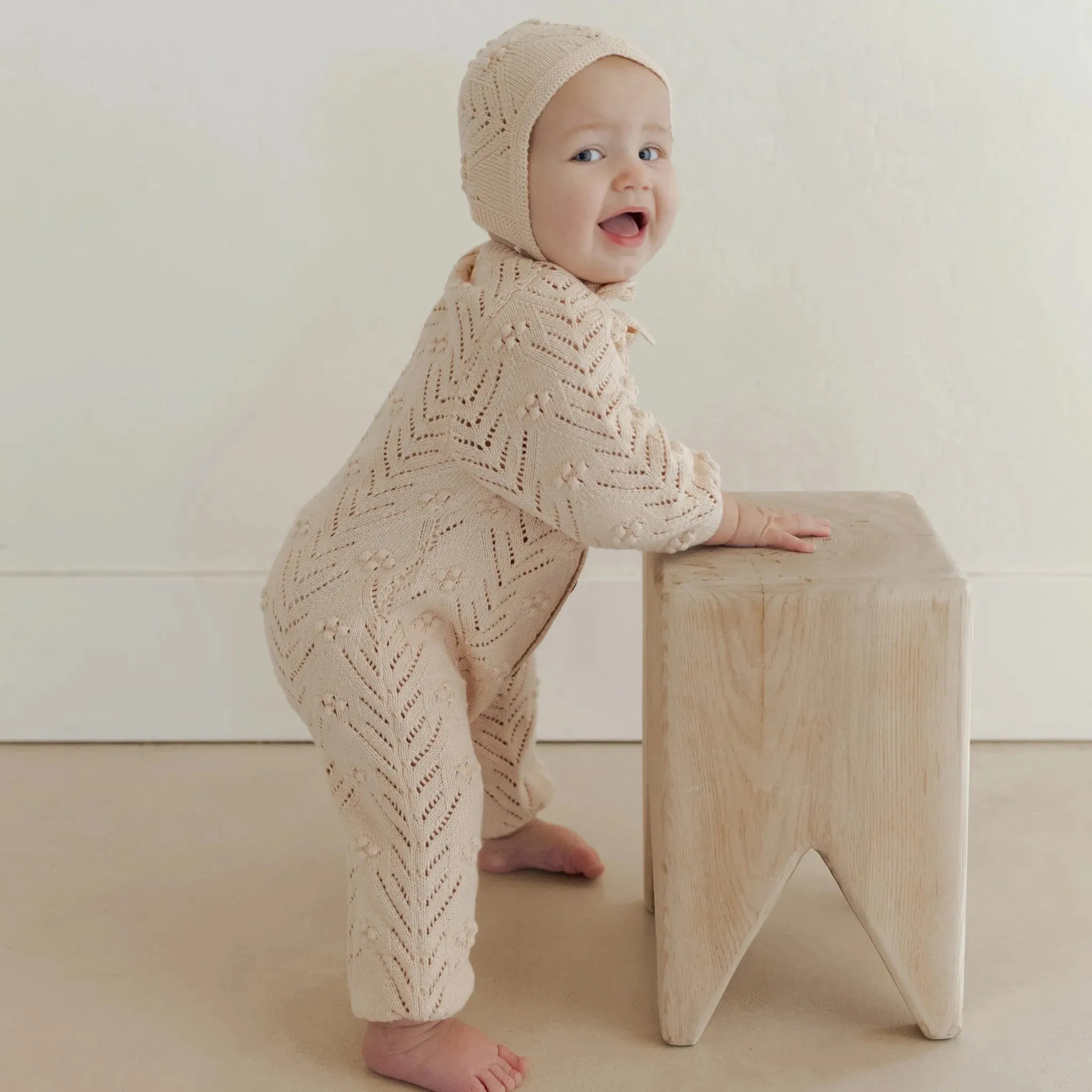 Long Sleeve Bobble Romper