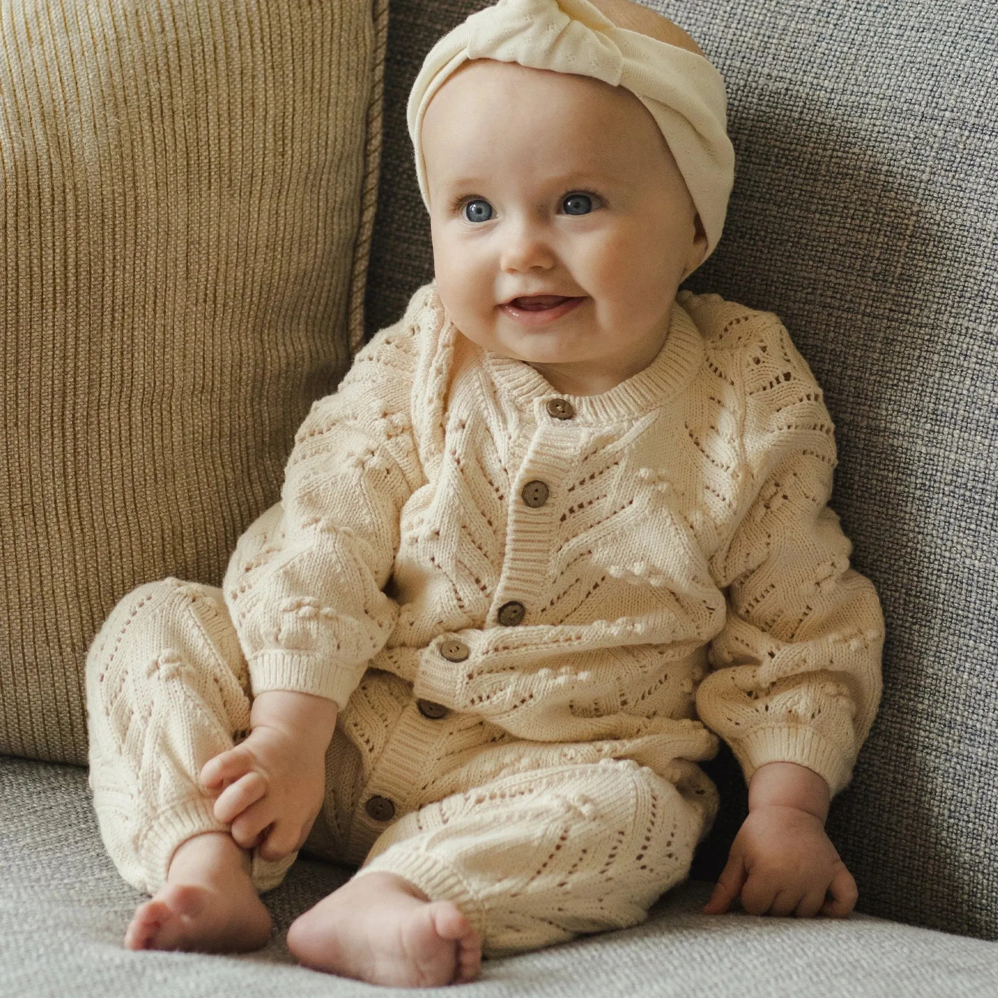 Long Sleeve Bobble Romper