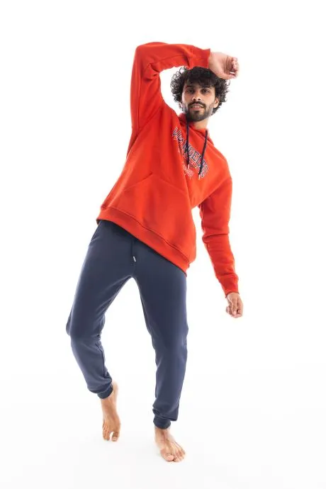 Men's Winter Hoodie Pajamas - Red