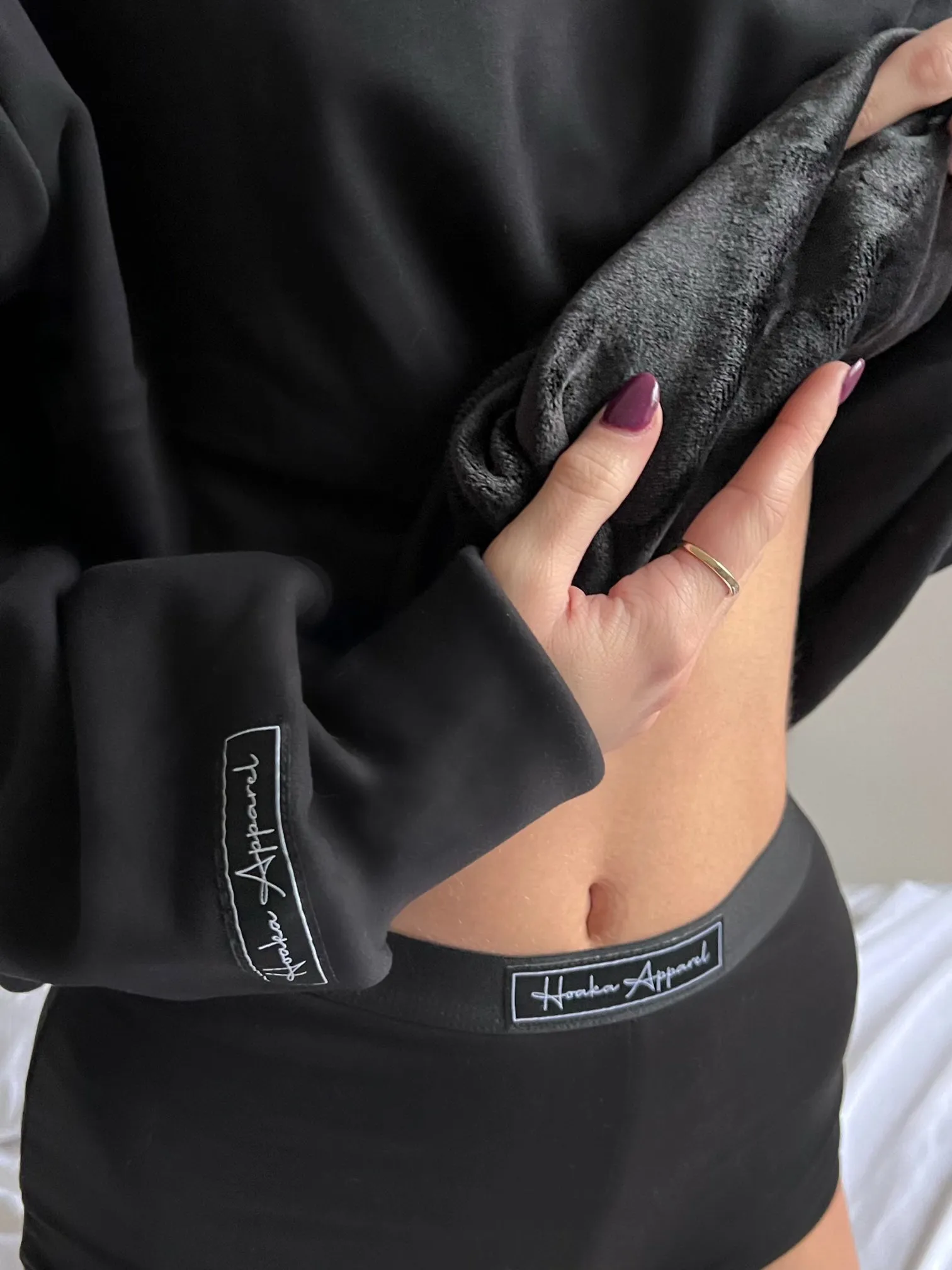 Midnight Comfy Black Joggers