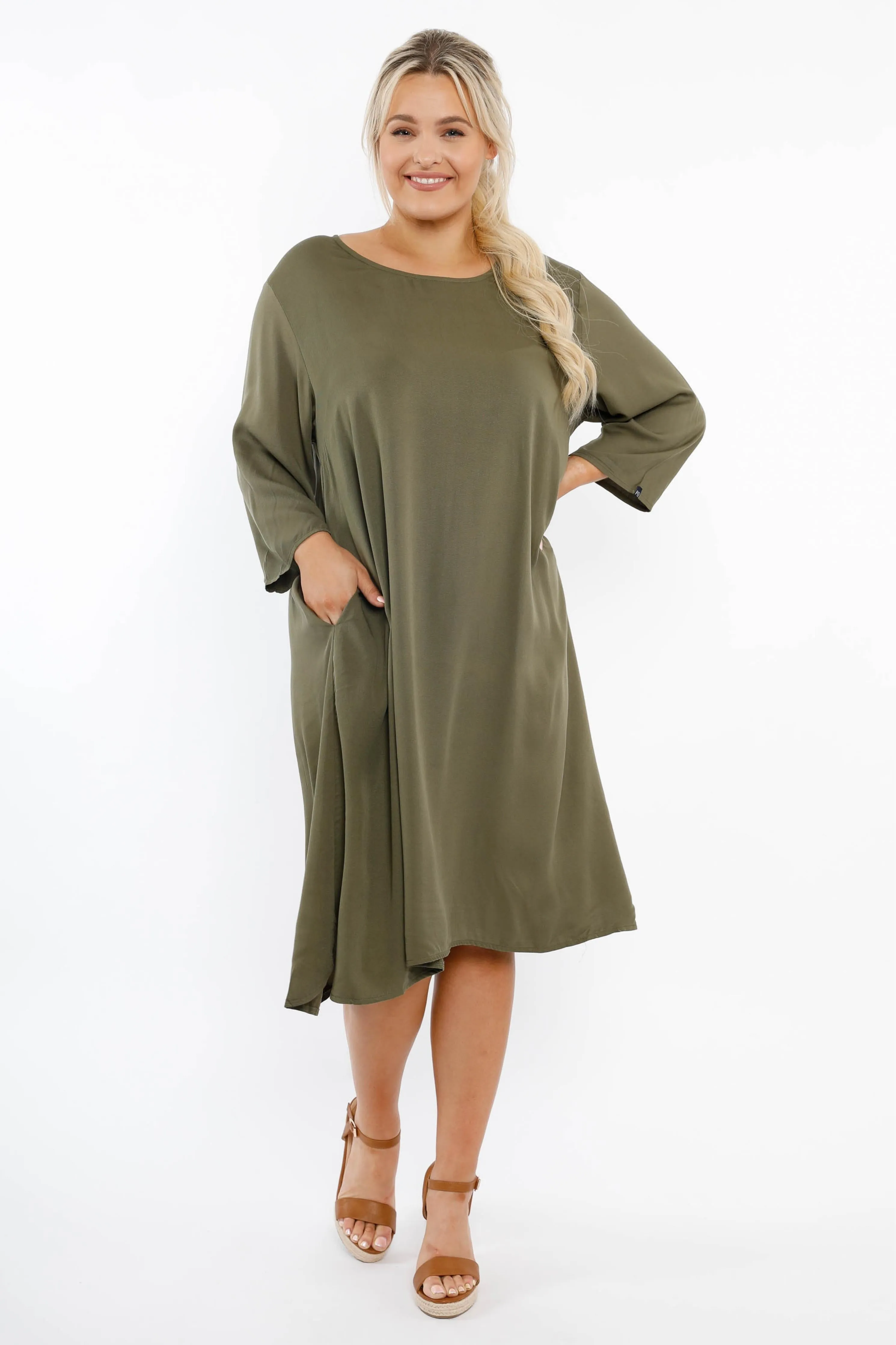 Minimalist Dress | Khaki | FINAL SALE