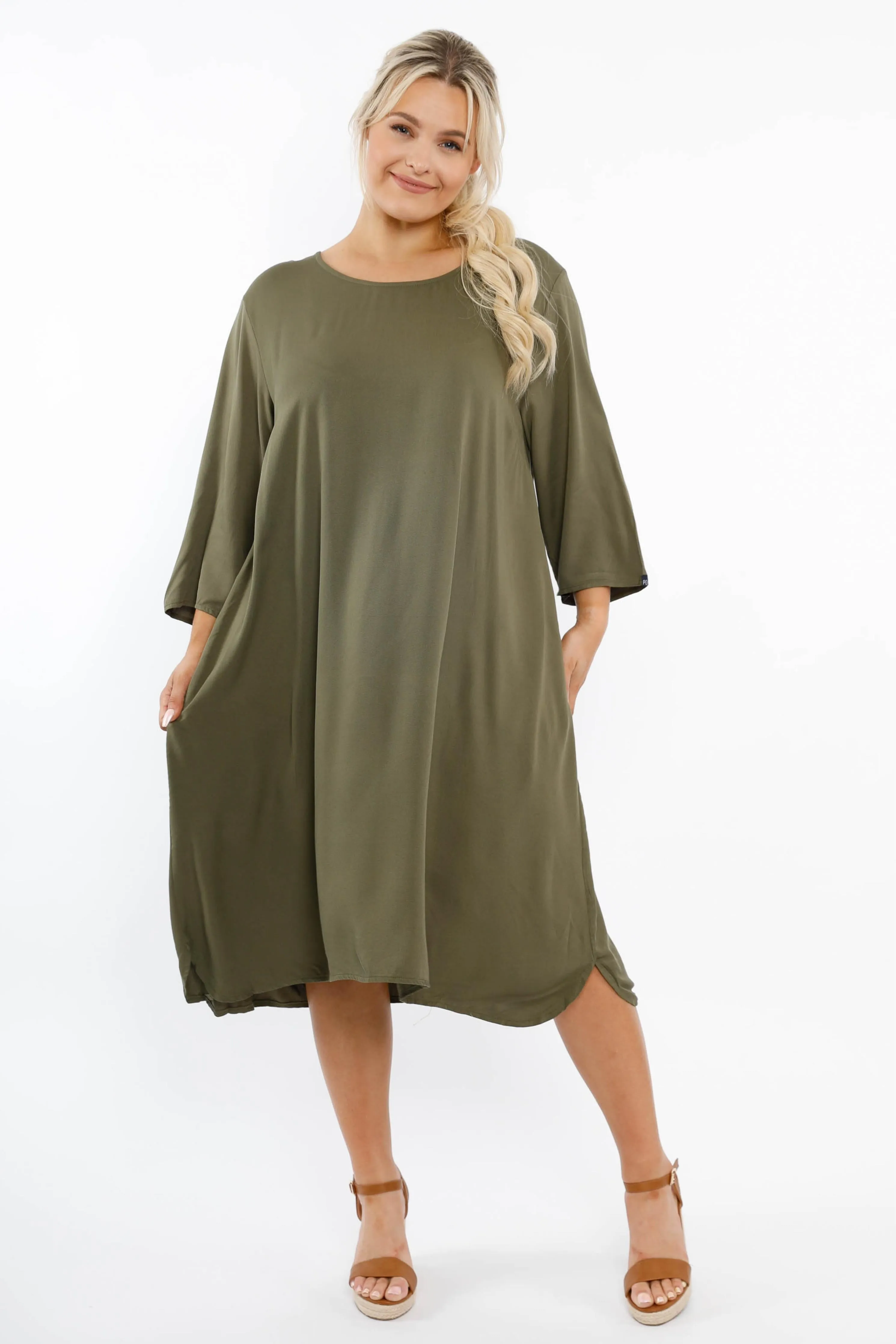 Minimalist Dress | Khaki | FINAL SALE