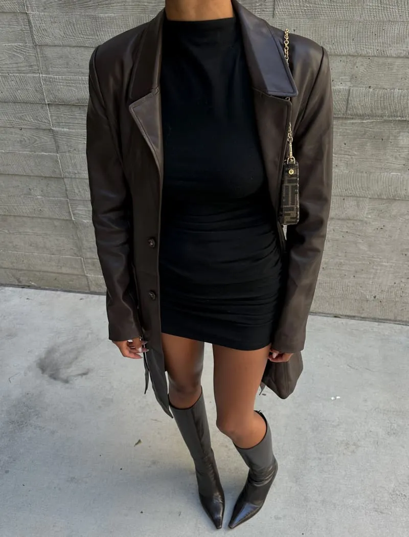 Minimalist Mini Dress | Black