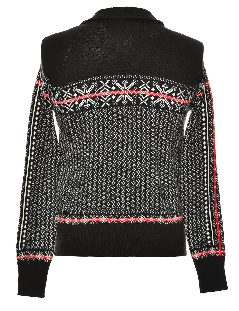 Nordic Black Jumper - S