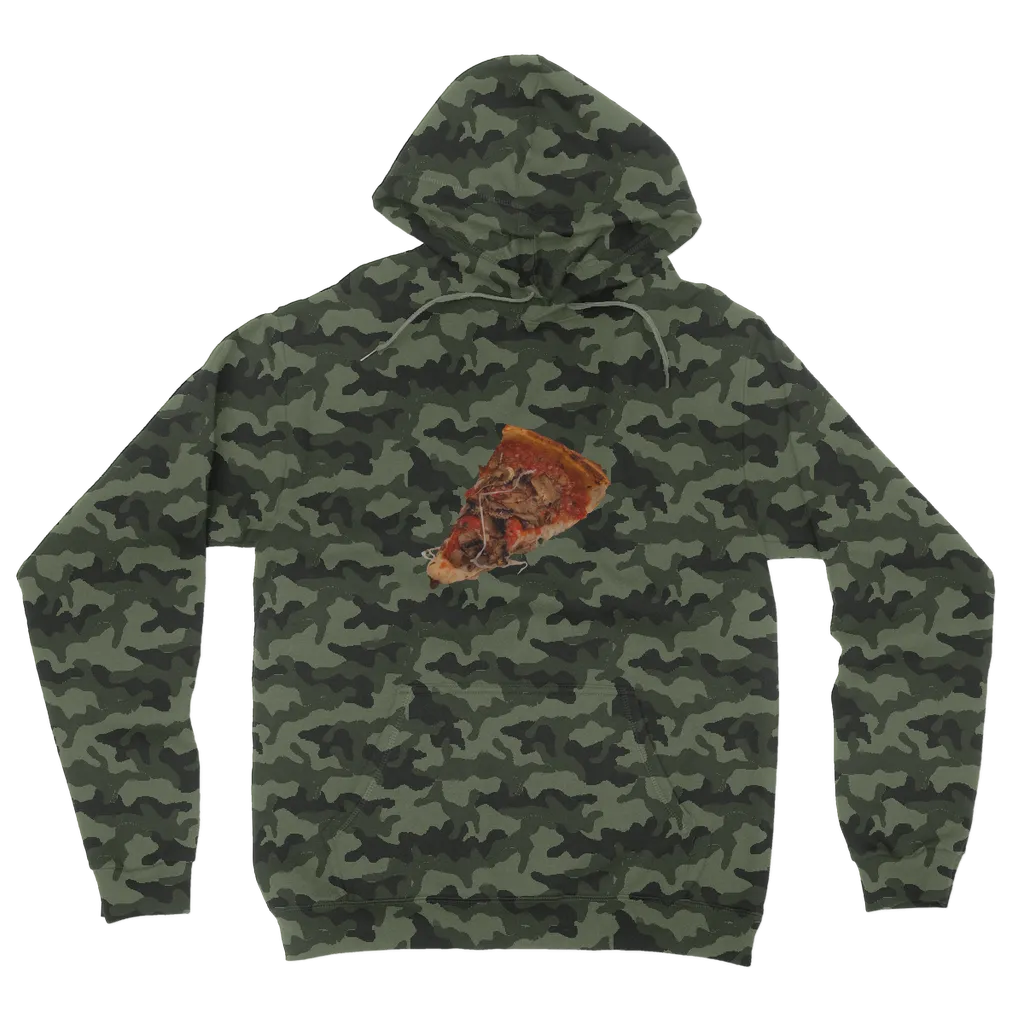 Pizza Camouflage Adult Hoodie