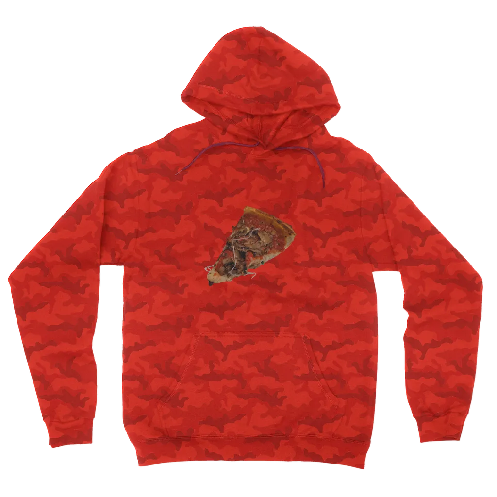 Pizza Camouflage Adult Hoodie