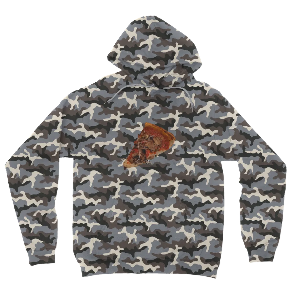 Pizza Camouflage Adult Hoodie