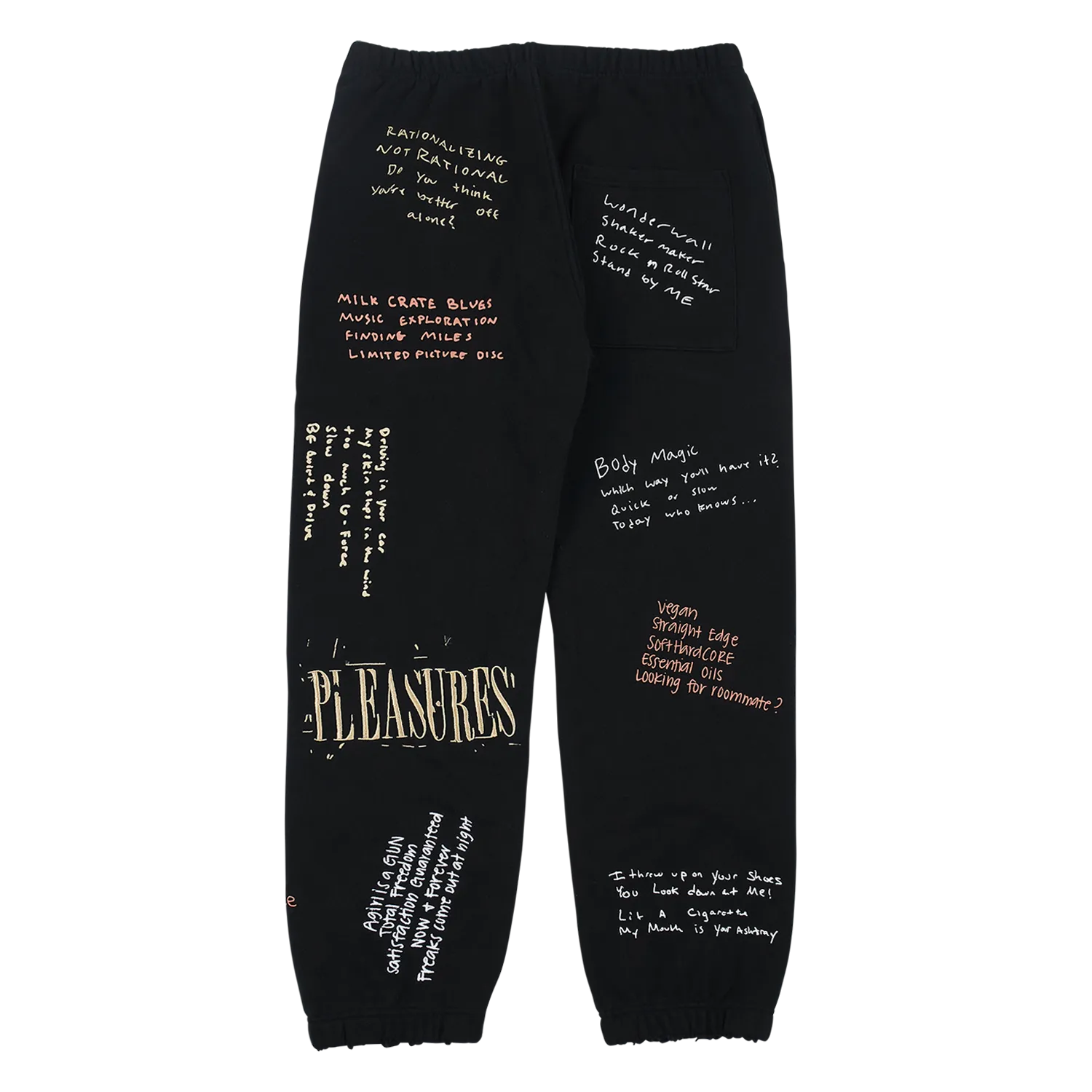Pleasures Remote Sweat Pant 'Black'