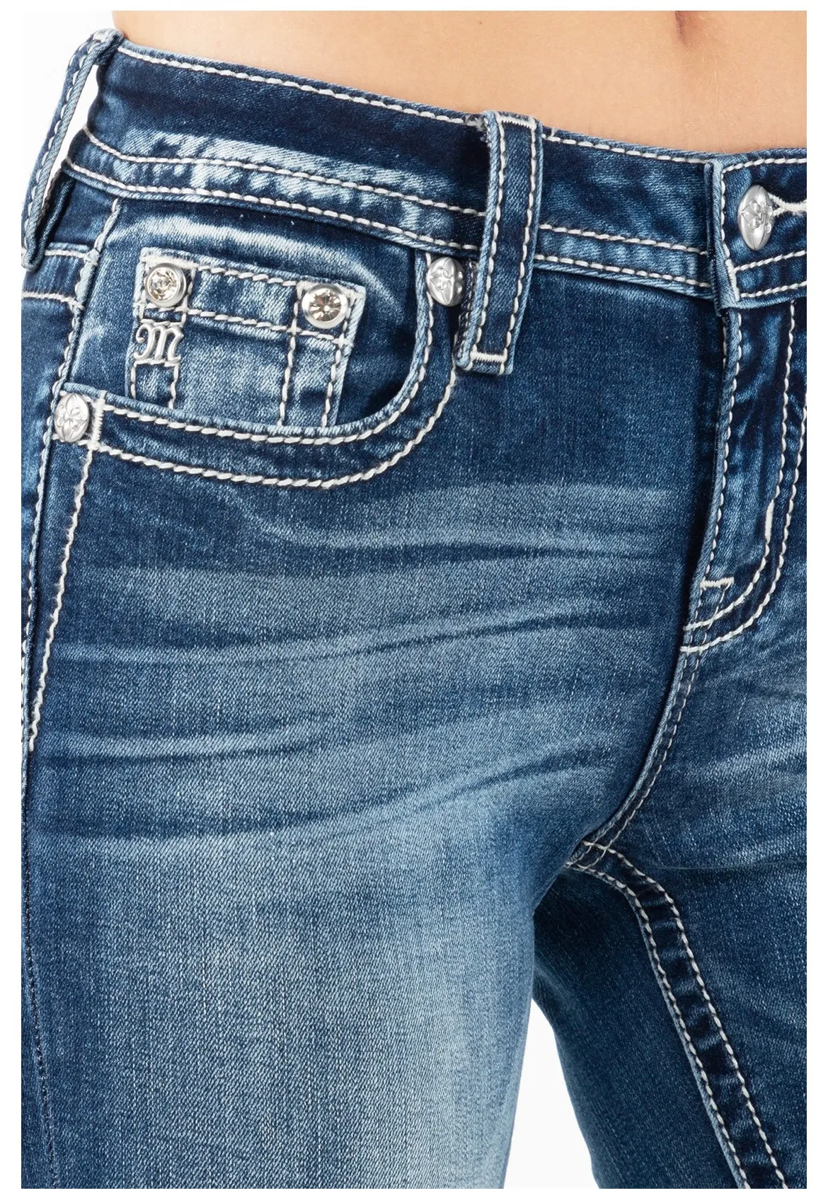 *PVM* Miss Me Rusty Leopard Bootcut Jeans