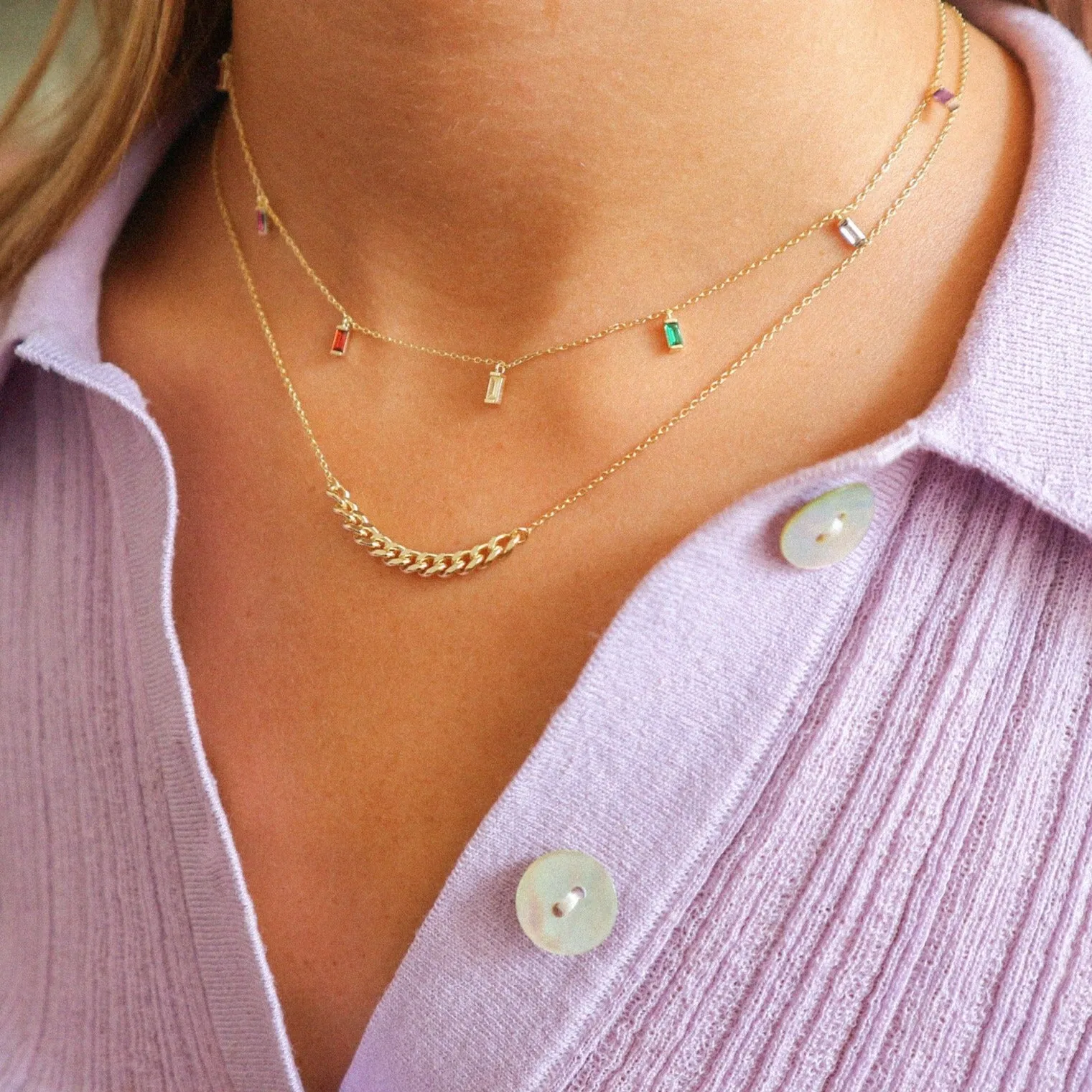 Rainbow Jewelled Necklace